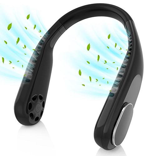 Rechargeable Bladeless Hanging Neck Fan Portable for Men Women Kids Home Office Travel Outdoor