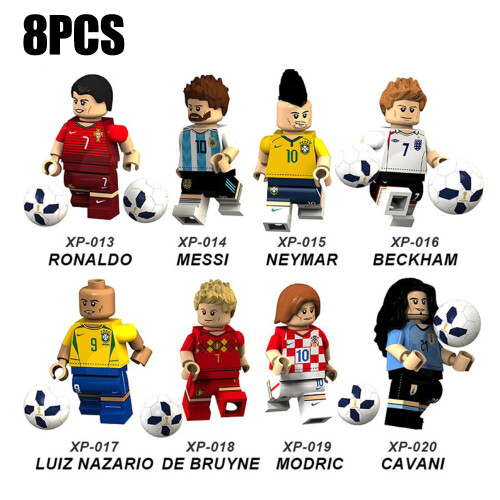 Football Player Super Star Series Nano Block Building Blocks Set Mini Block Toys