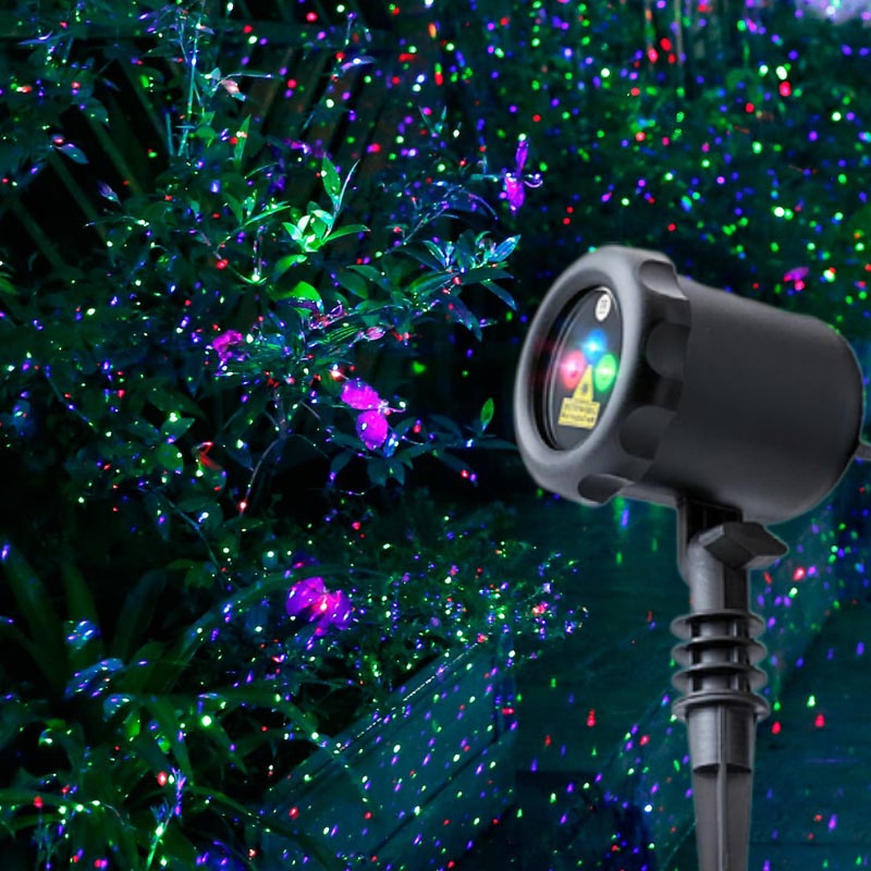 Laser Christmas Outdoor Lamps Garden Lights Outdoor Star Projector Static Firefly with Led