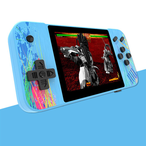 1 Player- Camouflage Blue G3 Handheld Video Game Console Built-in 800 Classic Games- U