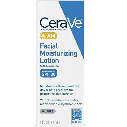 CeraVe AM Facial Moisturizing Lotion SPF 30 3 oz with Broad Spectrum protection