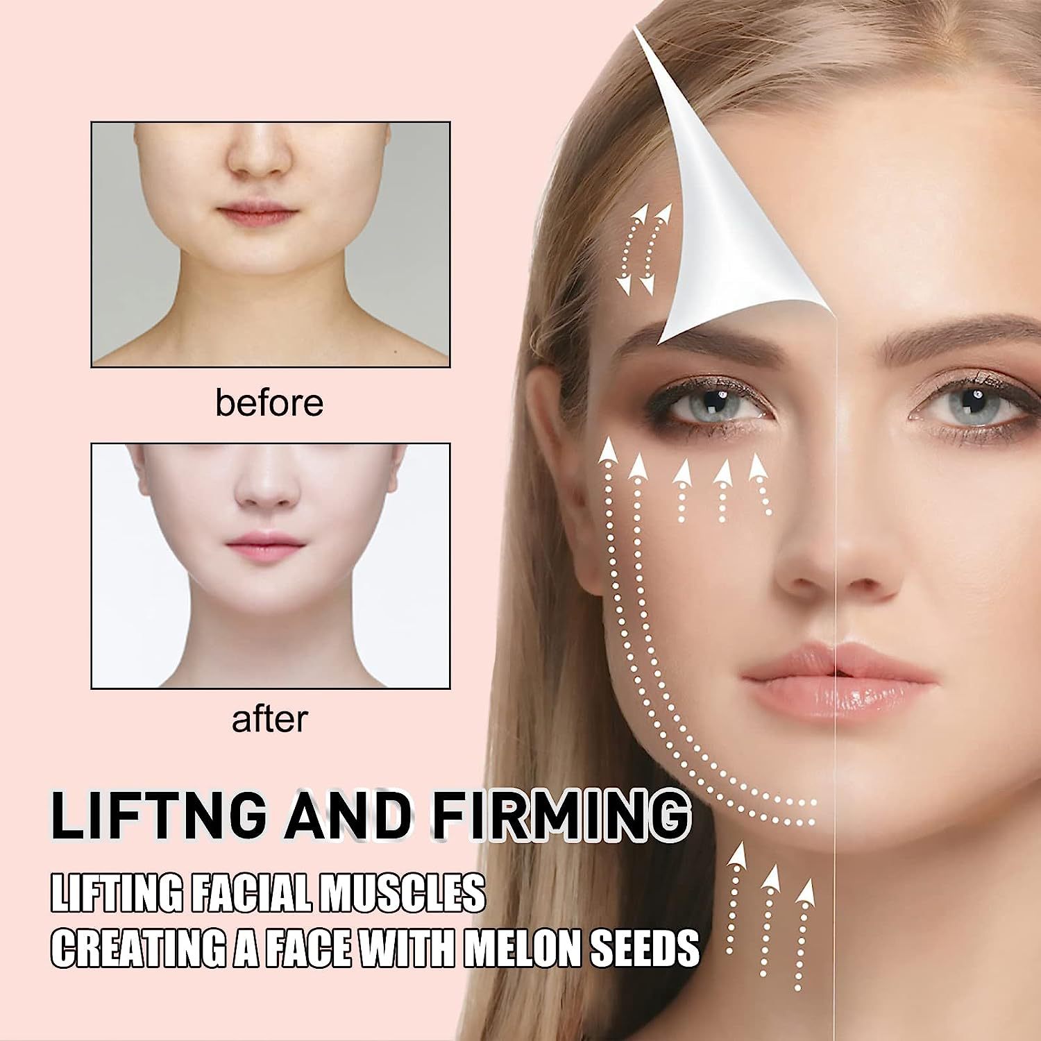 Face Lifting Tape V Shaped Invisible Tape For Double Chin Facial Tape Anti Wrinkle Tape Fine Line Reducing Make Up Stickers for Face Neck Geteawily