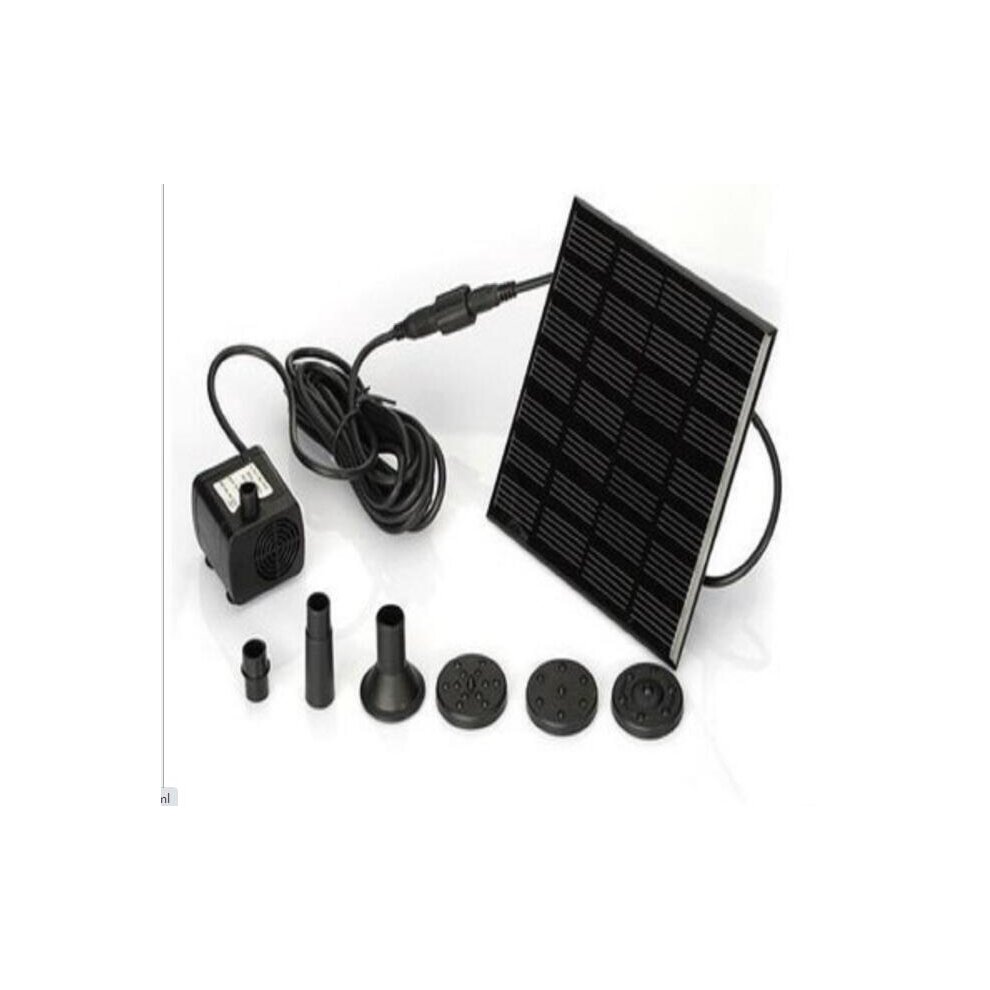 Solar Powered Floating Pump Water Fountain Birdbath Home Pool Garden Decor
