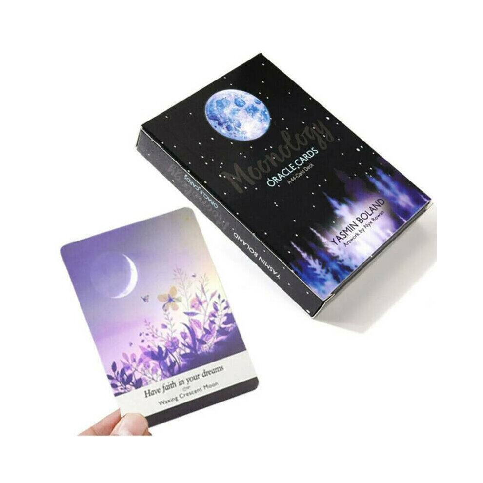 Tarot Cards Moonology Oracle Card A 44 Cards Deck English  Practical Party Board Game Divination Fate Game Affectional Cards for Beginners Gift