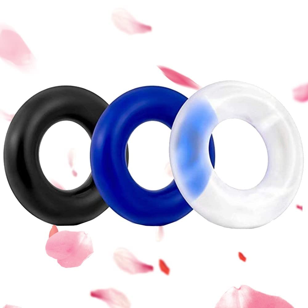Cock Ring Adult Sex Toys for Male Longer Lasting Erection Enhancing Couples Sexual Pleasure Personal Massage 3PCS