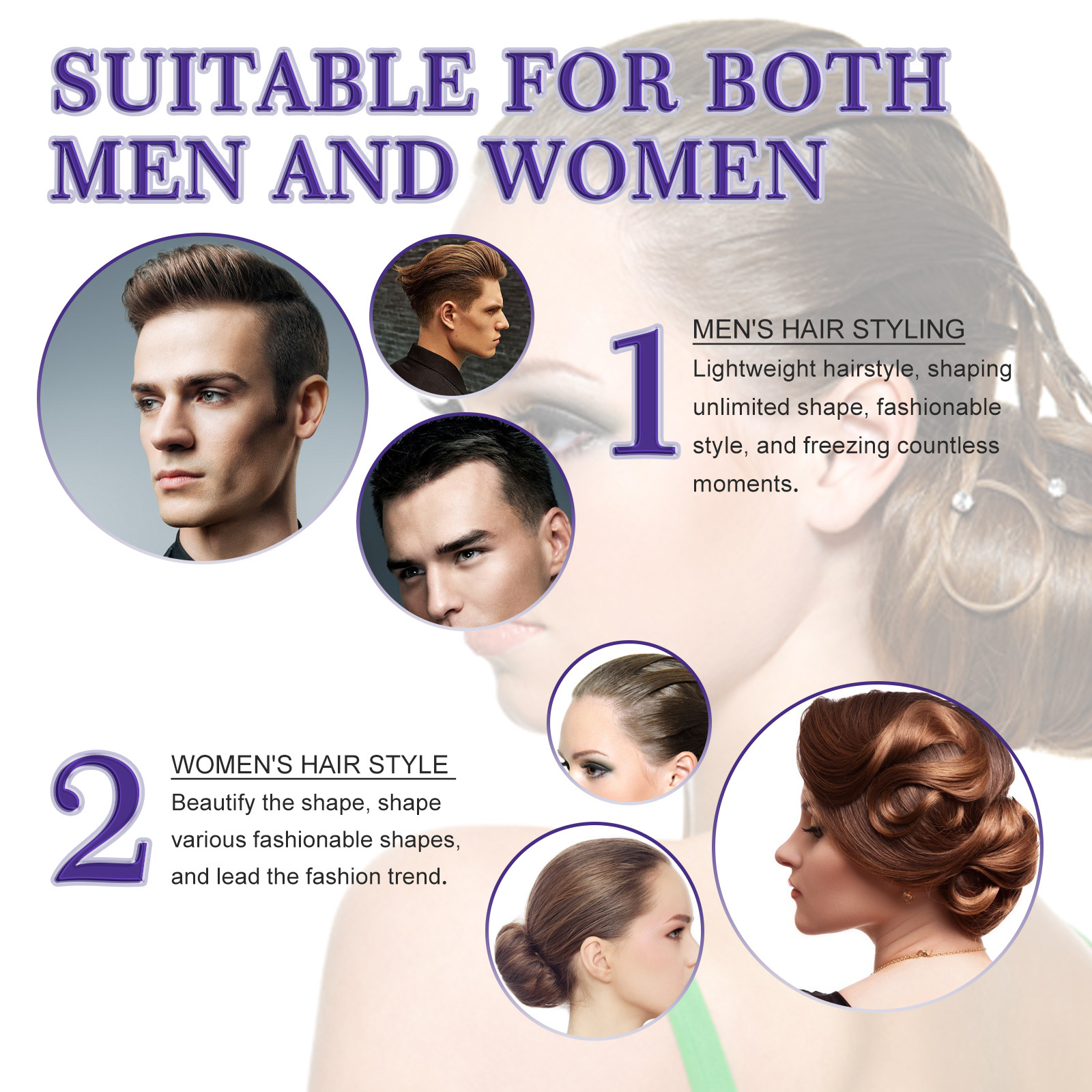 Hair Wax Stick Hair Pomade Stick Smoothing Slick Stick for Smooth Fast  Styling Cream 40g