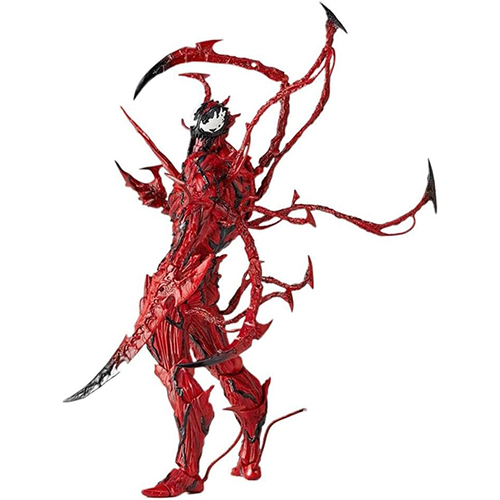 Venom Action Figure Carnage Venom Anime Action PVC Figure Spiderman Yamaguchi Marvel Model Movable Collectible Character Doll Toy Ornaments 7 Inch Red