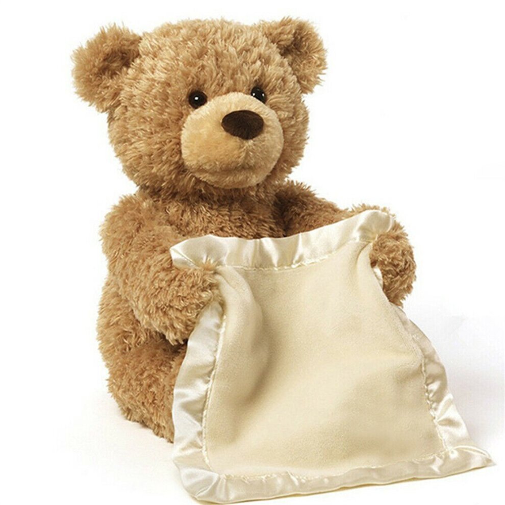 Interactive Kids Soft Toy Doll Peek Teddy Bear A Boo Plush Birthday
