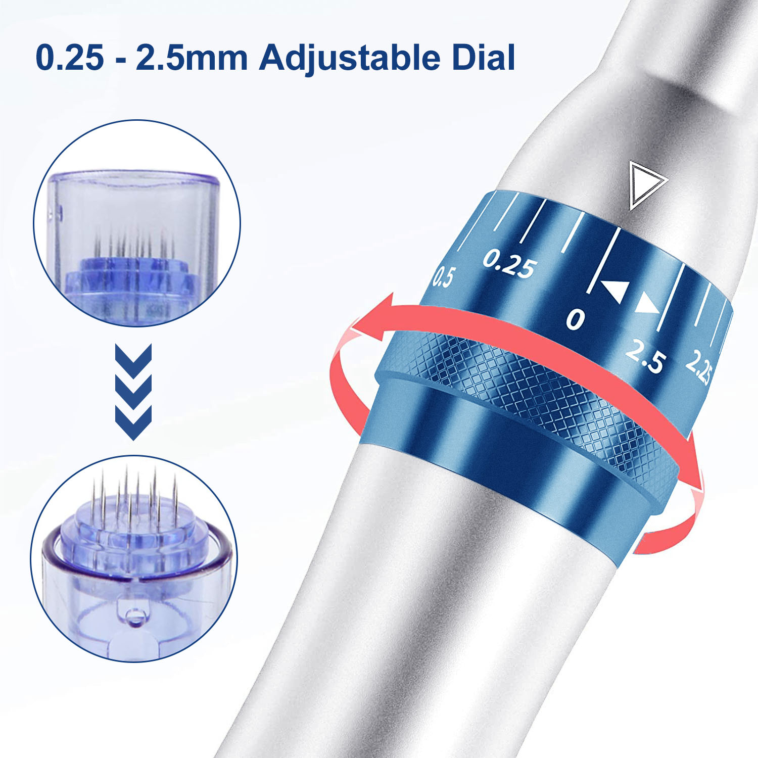 Dr. Pen Ultima A6 Microneedle Derma Pen Electric Wireless Professional Skincare Kit with 10 Cartridges - Ten 12 Pin