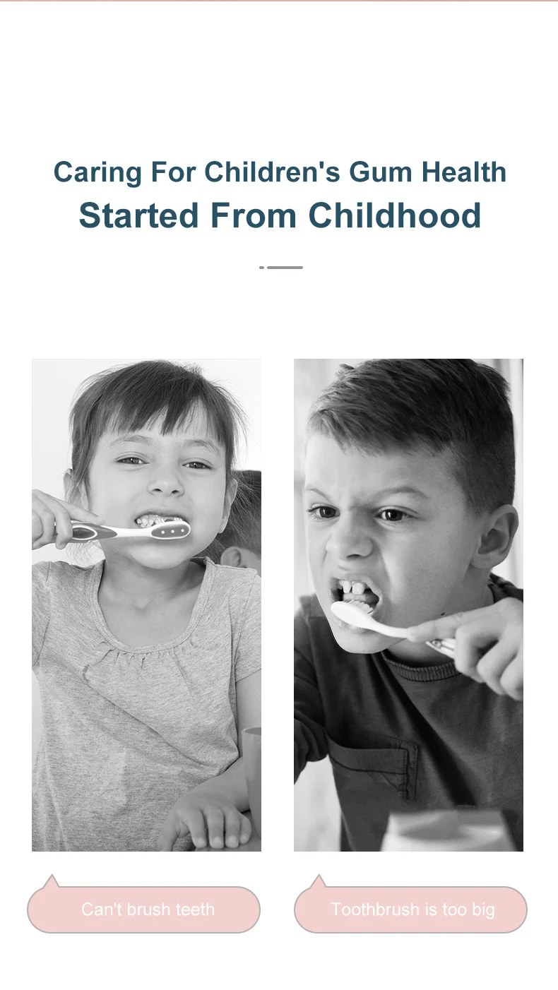 (8~15 Years Old~Blue) Kids U-shaped Sonic Electric Toothbrush Children Silicon Toothbrush 360 Degrees Smart Tooth Brush Teeth Whitening for Waterproof