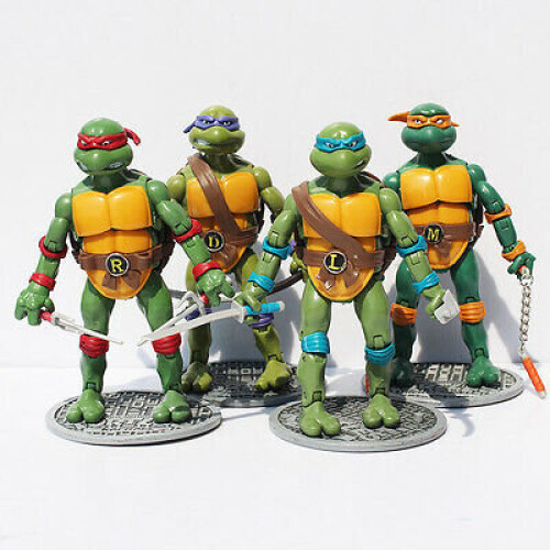 Teenage Mutant Ninja Turtles Classic Collection Action Figures 4 Pcs TMNT Toys