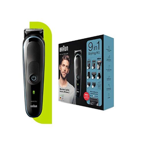 Beard Trimmer for Men Hair Trimmer, Beard Trimmer, 9 in 1 Styling Kit, 7 Accessories, Ideal for Face, Body, Ears and Nose, Gift Idea