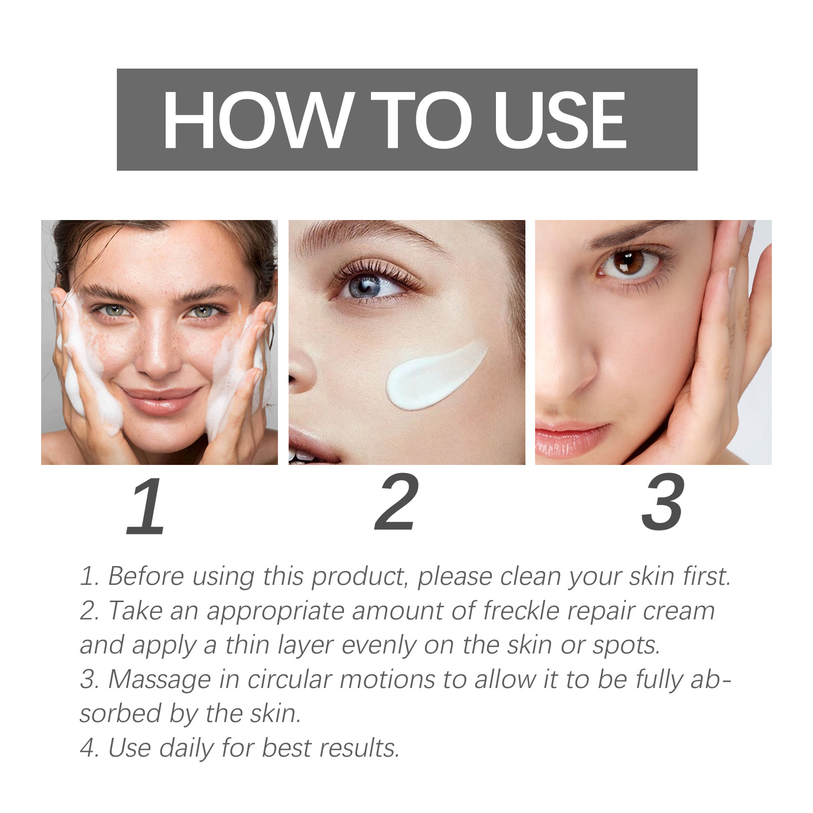 (1PC) Dark Spots Remover Cream Face Cream Fade Uneven Pigment Brightening Shrink Pores Moisturize Lighten Soften Improve Dull Skin Reduces Fine Lines Facial Care