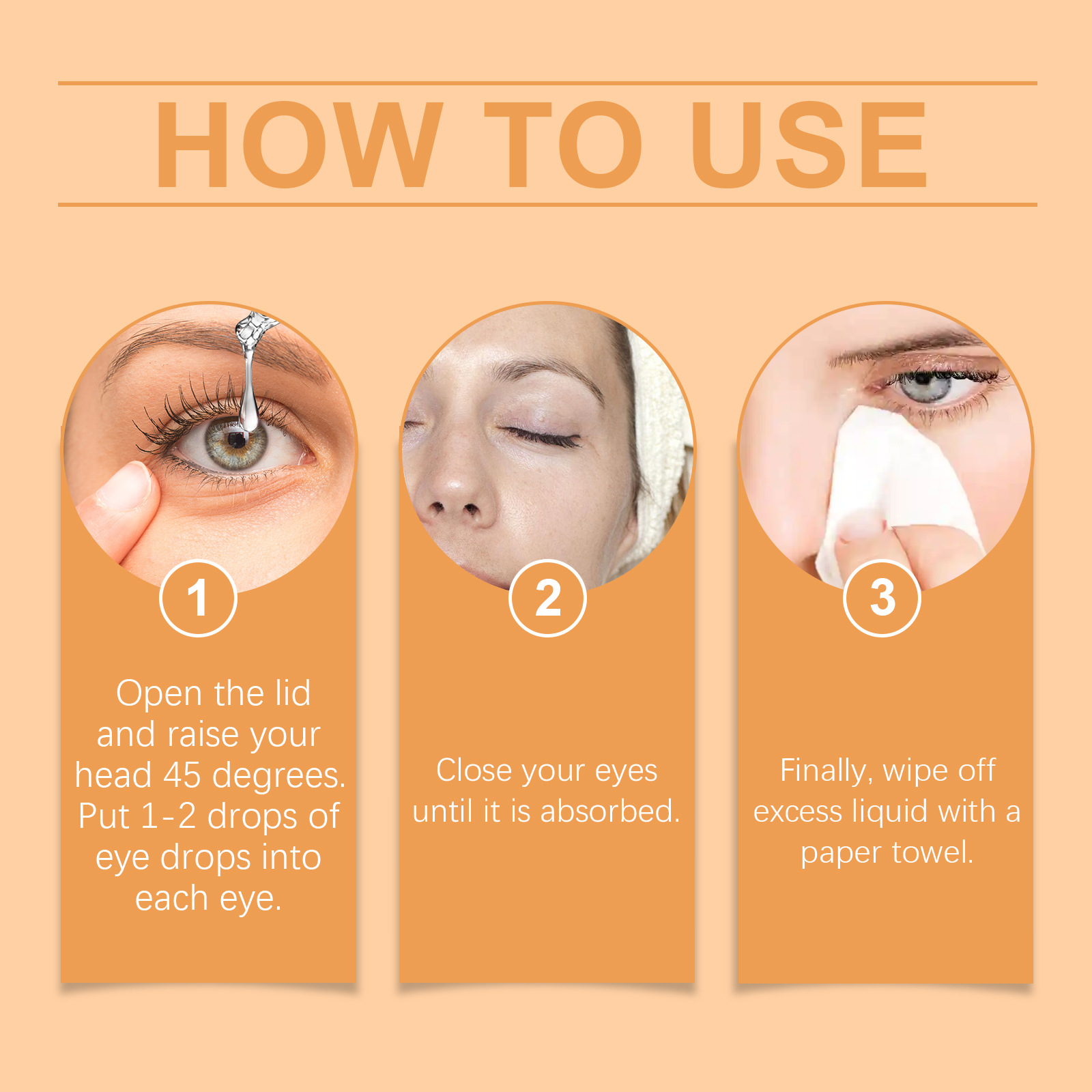 (1 PC) Eye Care Solution Bee Honey Eye Drops Fatigue Dry Eyes Astigmatism Blurred Vision Reliever Refreshing Moisturizing Improve Eyesight Soothing Eye Care Products