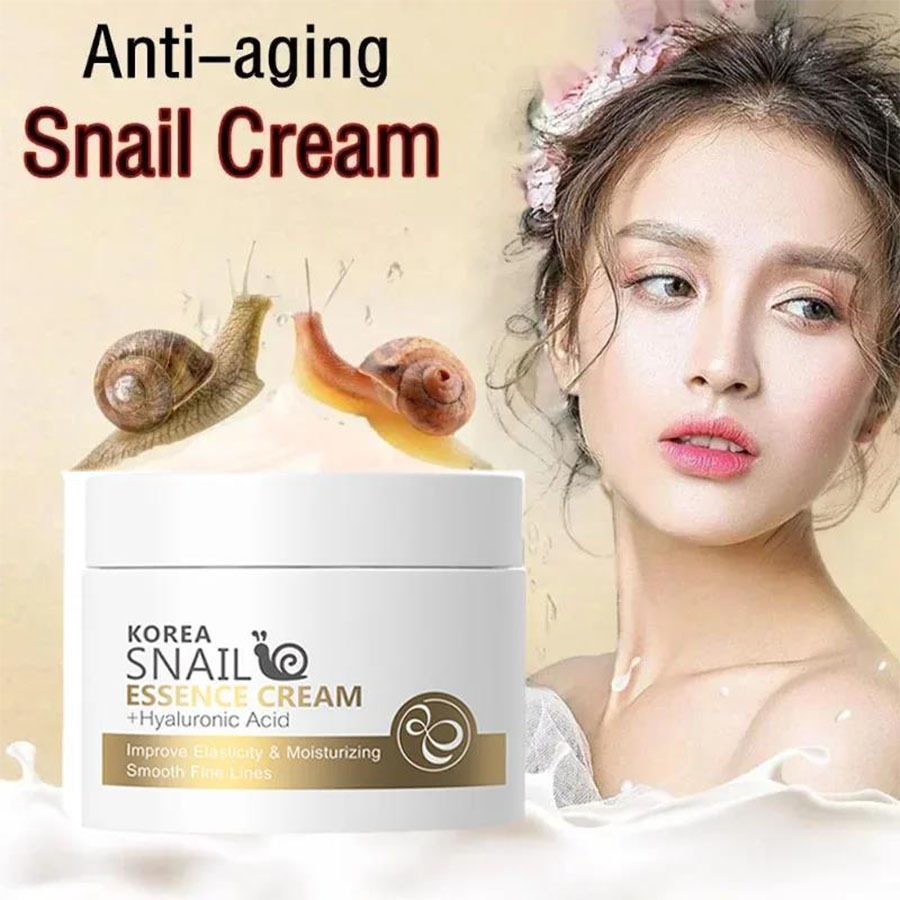 Snail Anti Aging Cream Essence Collagen Face Moisturizer Nourish Repair Face Damaged Lift Firm Smooth Bright Whitening Skin Care Product Day Cream 25g