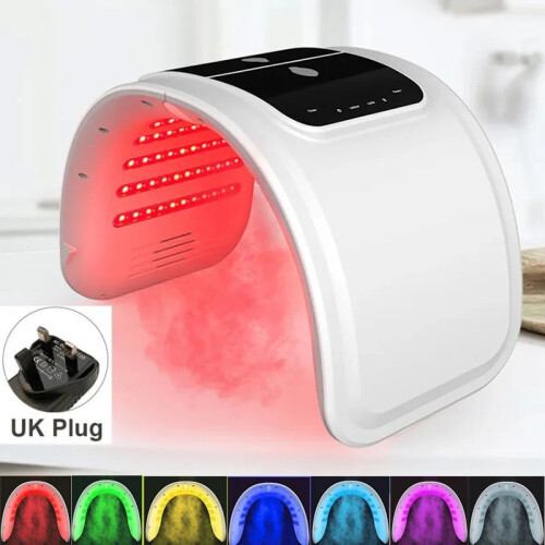 (With spray) LED Face Mask Equipment 7 In 1 Color Face SPA Facial Device Skin Rejuvenation