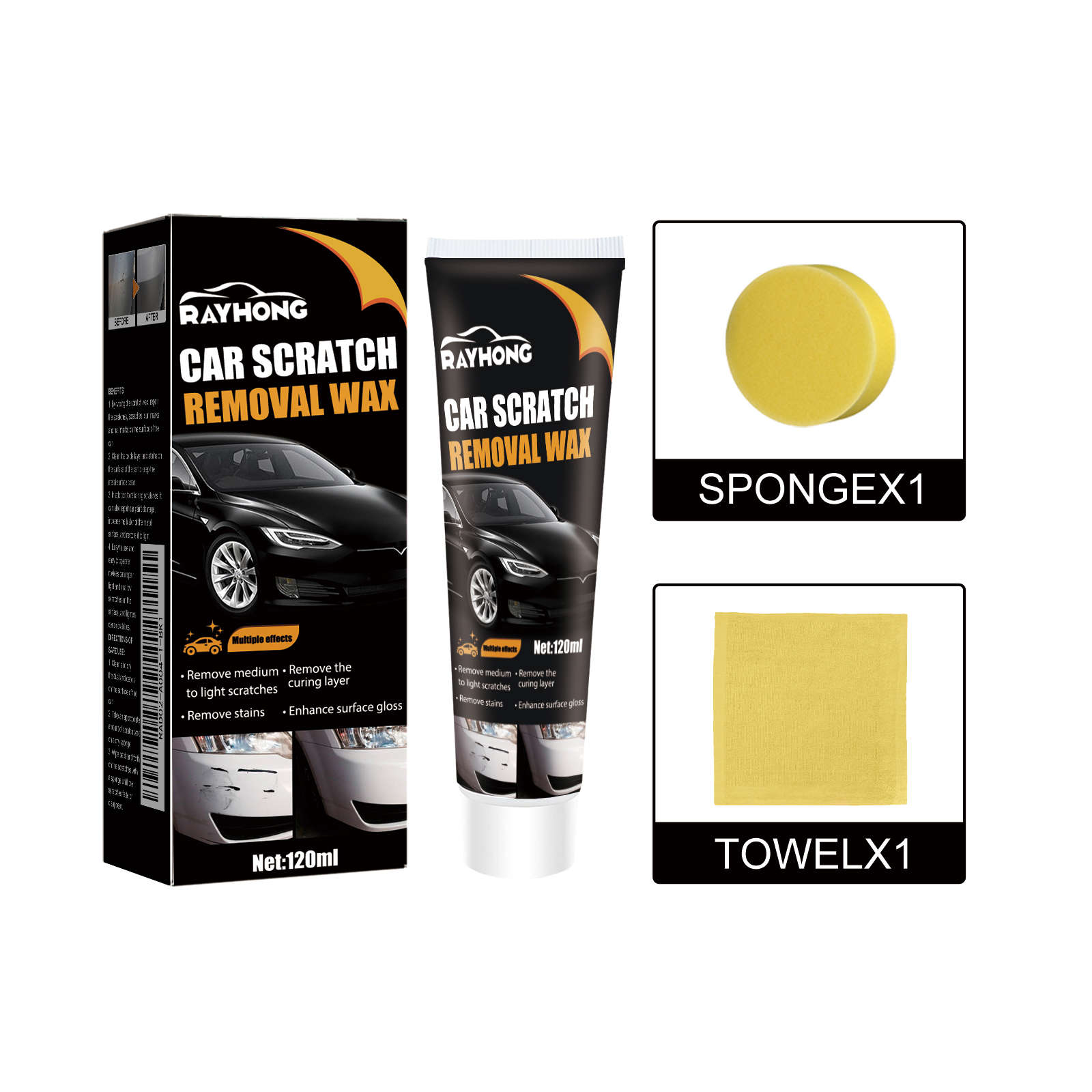 Car Scratch Remover Paint Care Tools Auto Swirl Remover Scratches Repair Polishing Auto Body Grinding Compound Anti Scratch Wax ﻿