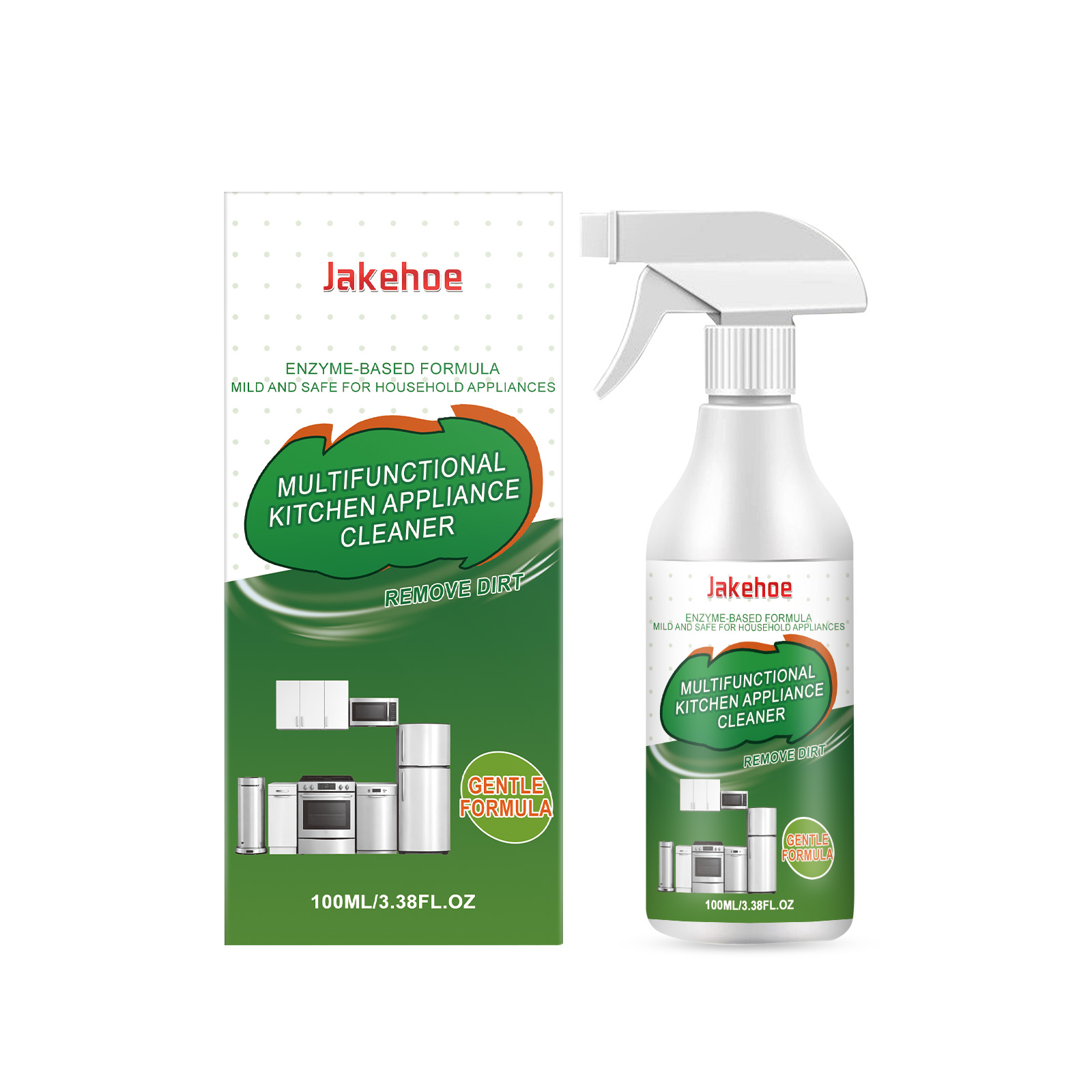 Kitchen Appliance Cleaner Spray Dissolve Stubborn Oil Stain Reduce Odor Restore Surface Smoothness Multifunctional Degreaser ﻿