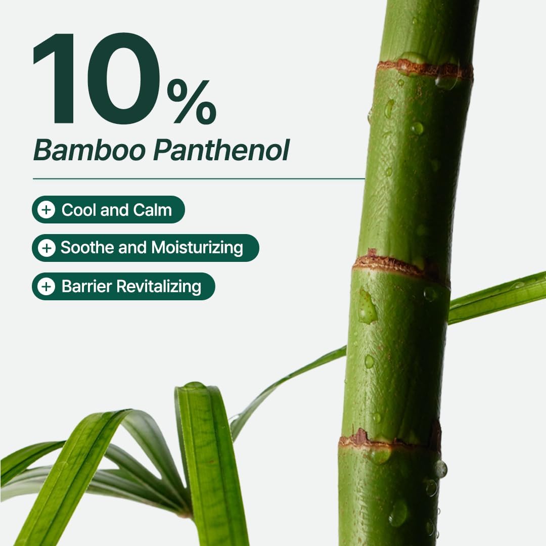 PURITO Mighty Bamboo Panthenol Cream 100ml Moisturizing All Skin Type Daily Face Moisturizer Post-acne Cream Daily Use Vegan Korean Skin Care