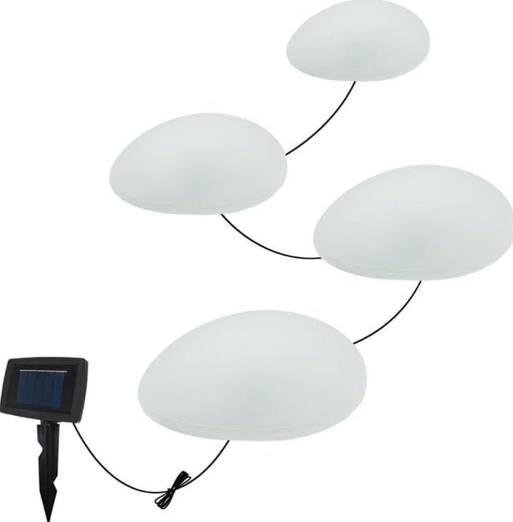 Solar Pebble Lights for Outdoor Use LED Garden Lighting Solar Pebble Rocks Lawn Lights Stone Decorative Landscape Lights Suitable for Courtyards Gardens Lawns