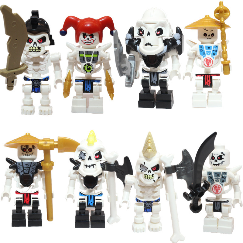 Ninja Anime Characters Mini Figure Building Block Toys Doll Model Figures Kids Boy Birthday Gifts Snake Monster Fighting Model