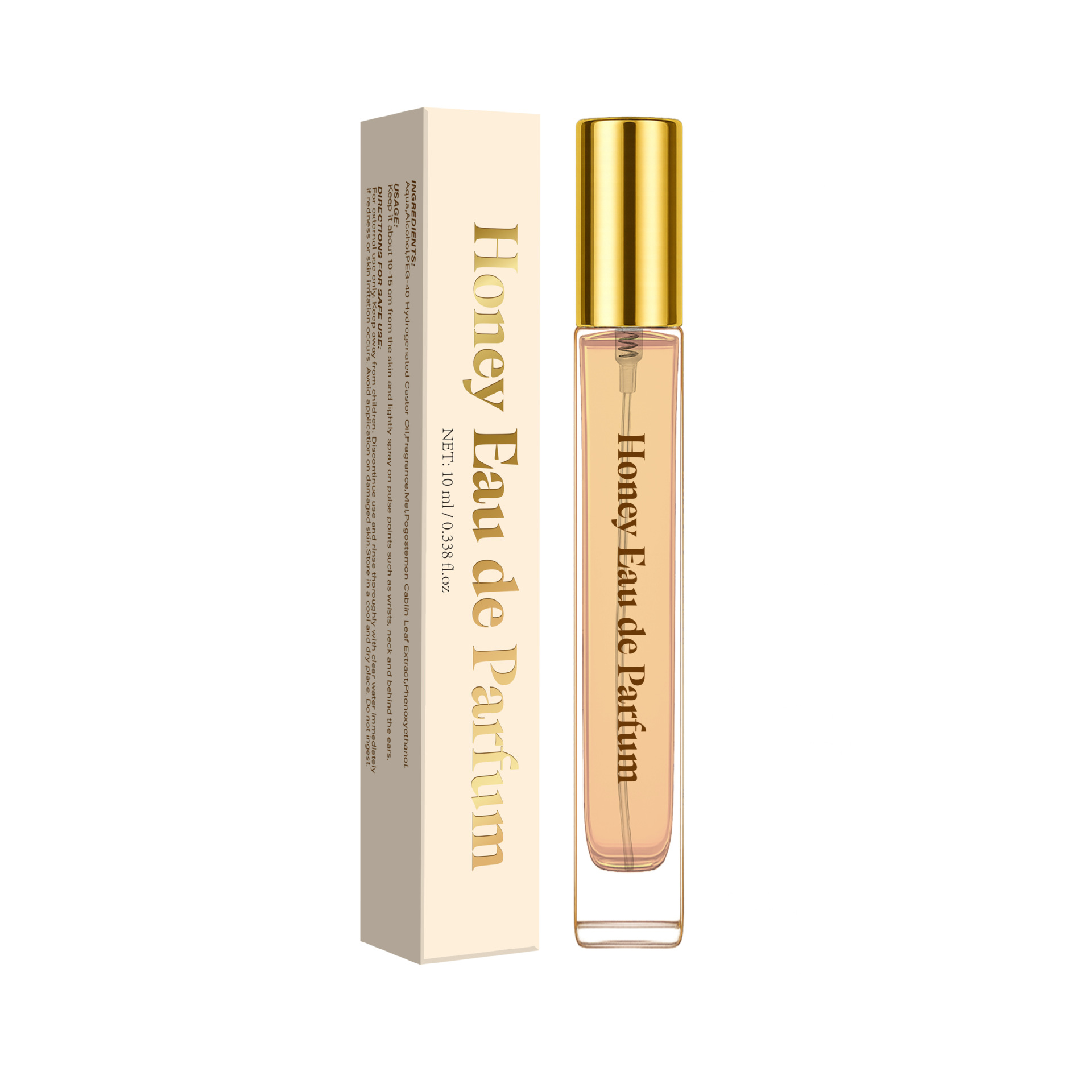 Honey Perfume Long Lasting Sweet Warm Fragrance For Daily Wear Gift Giving On The Go Fresh Scent 10ml