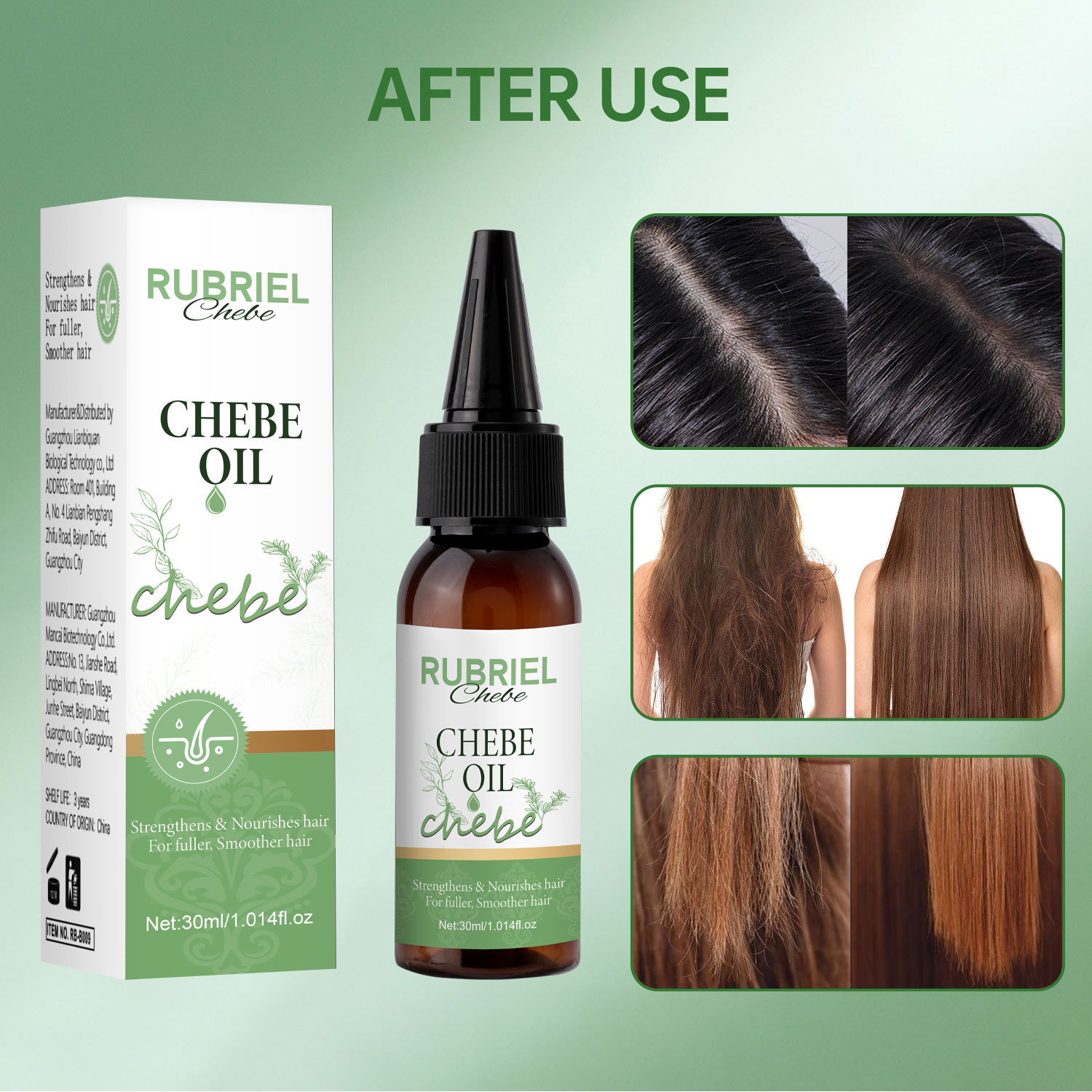Hair Repair Oil Moisturizing Strengthening Split End Treatment Daily Scalp And Strand Care 30ml