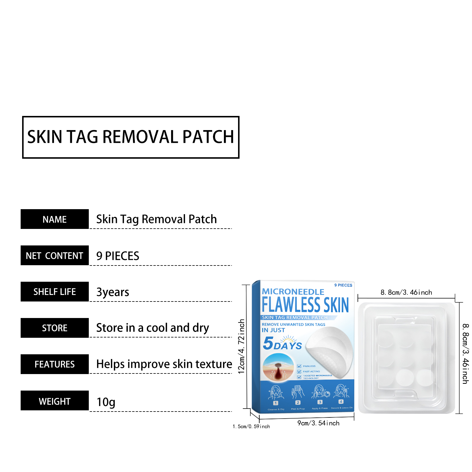 Skin Care Nourishing Patch Mild Care Smooth Tender Cleanse Body Skin Gentle Soft Purify Daily Treatment
