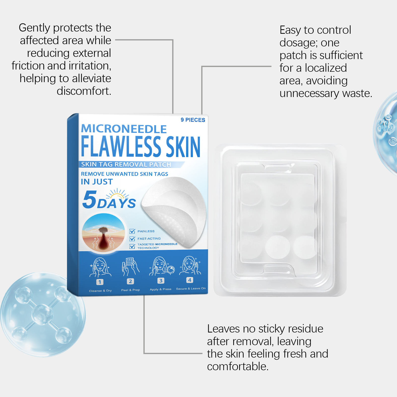 Skin Care Nourishing Patch Mild Care Smooth Tender Cleanse Body Skin Gentle Soft Purify Daily Treatment