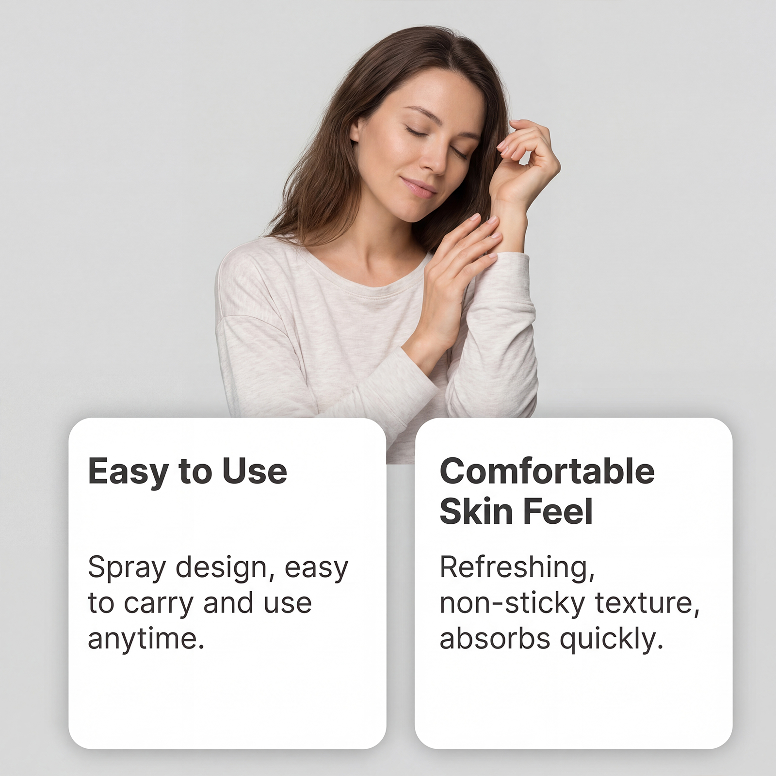 Magnesium Skin Care Spray Mild Ingredients Hydrate Skin Soft Refreshing Non Sticky Daily Use Treatment Lotion