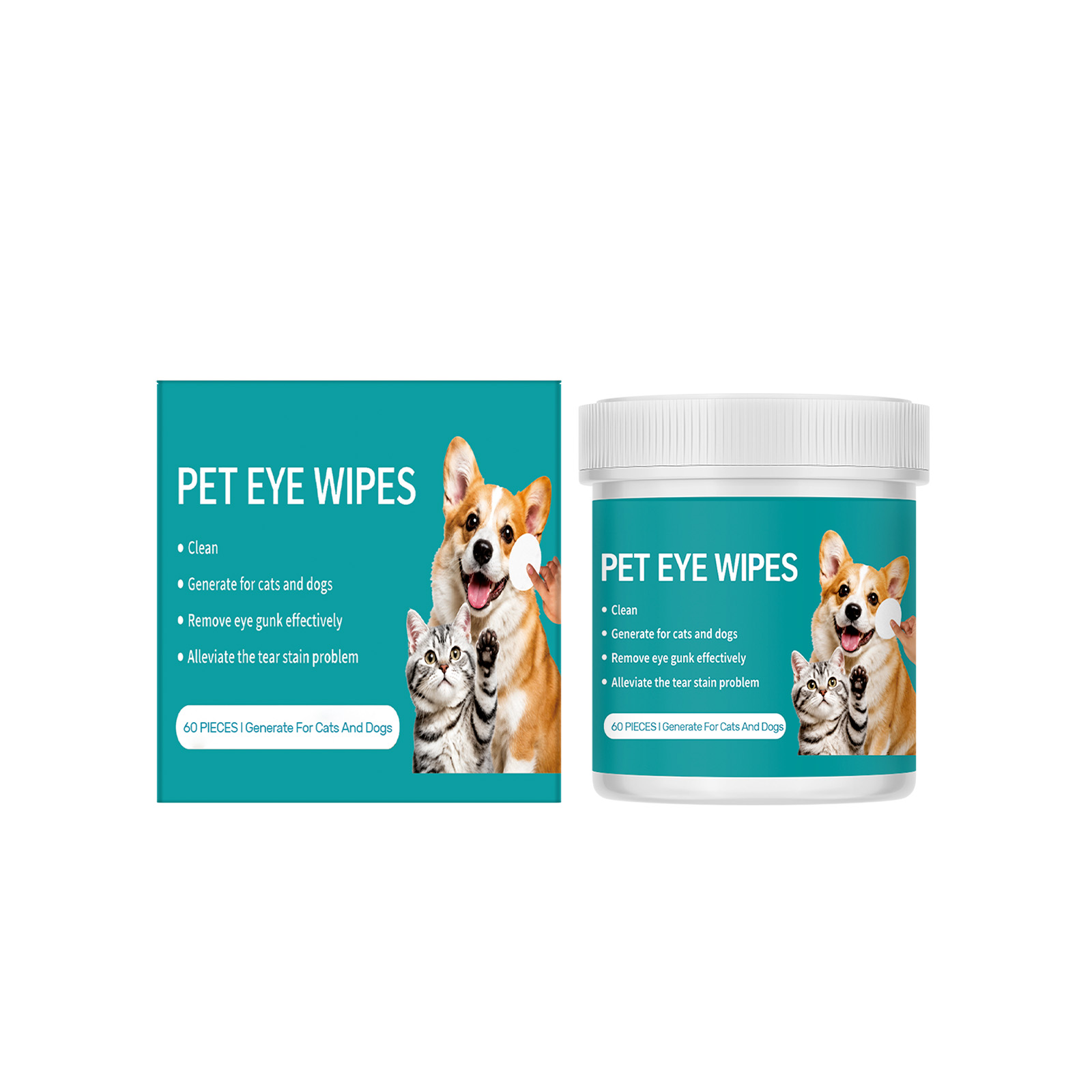 Pet Eye Wipes Soft Skin Friendly Clean Eye Care Daily Mild For Multiple Pets Use