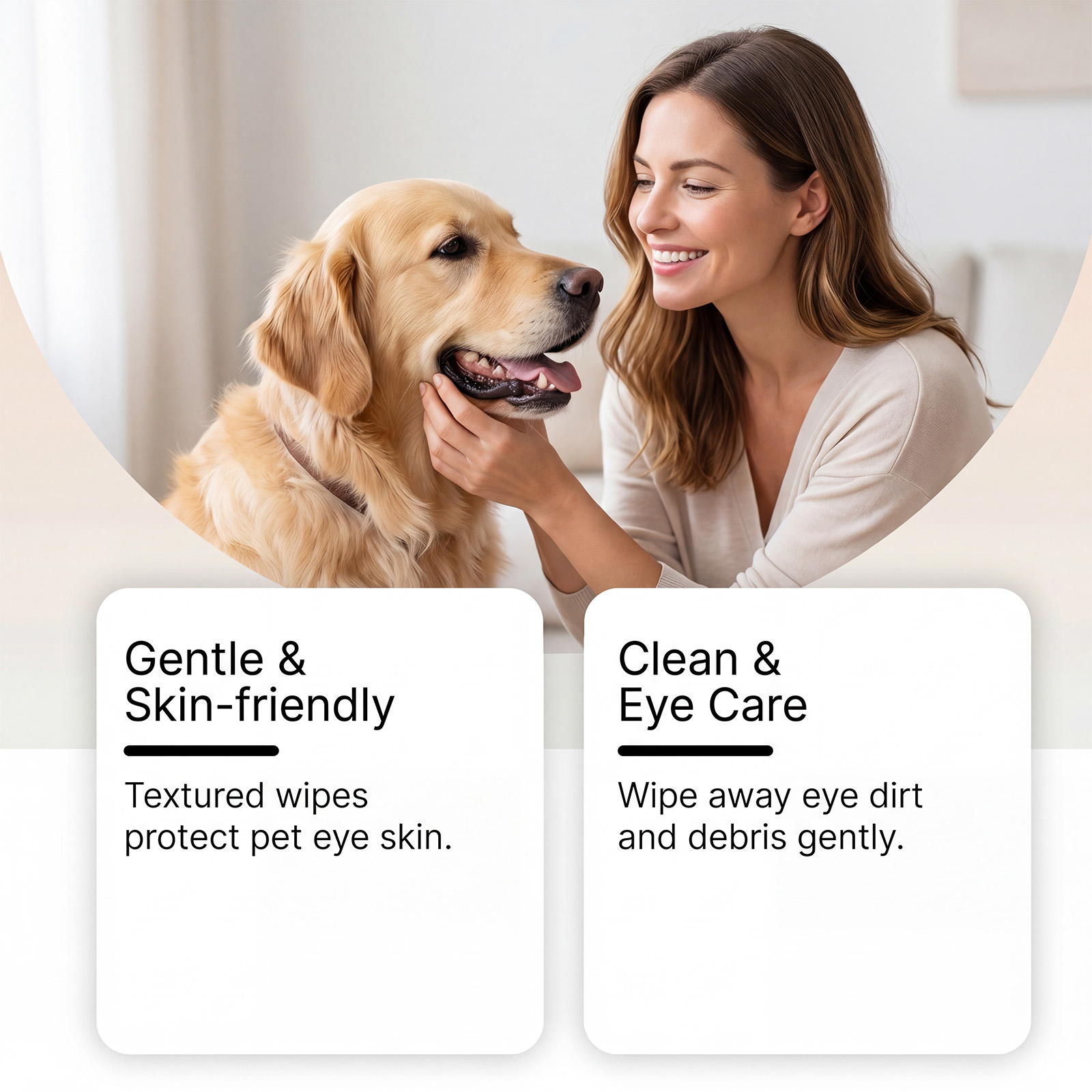 Pet Eye Wipes Soft Skin Friendly Clean Eye Care Daily Mild For Multiple Pets Use