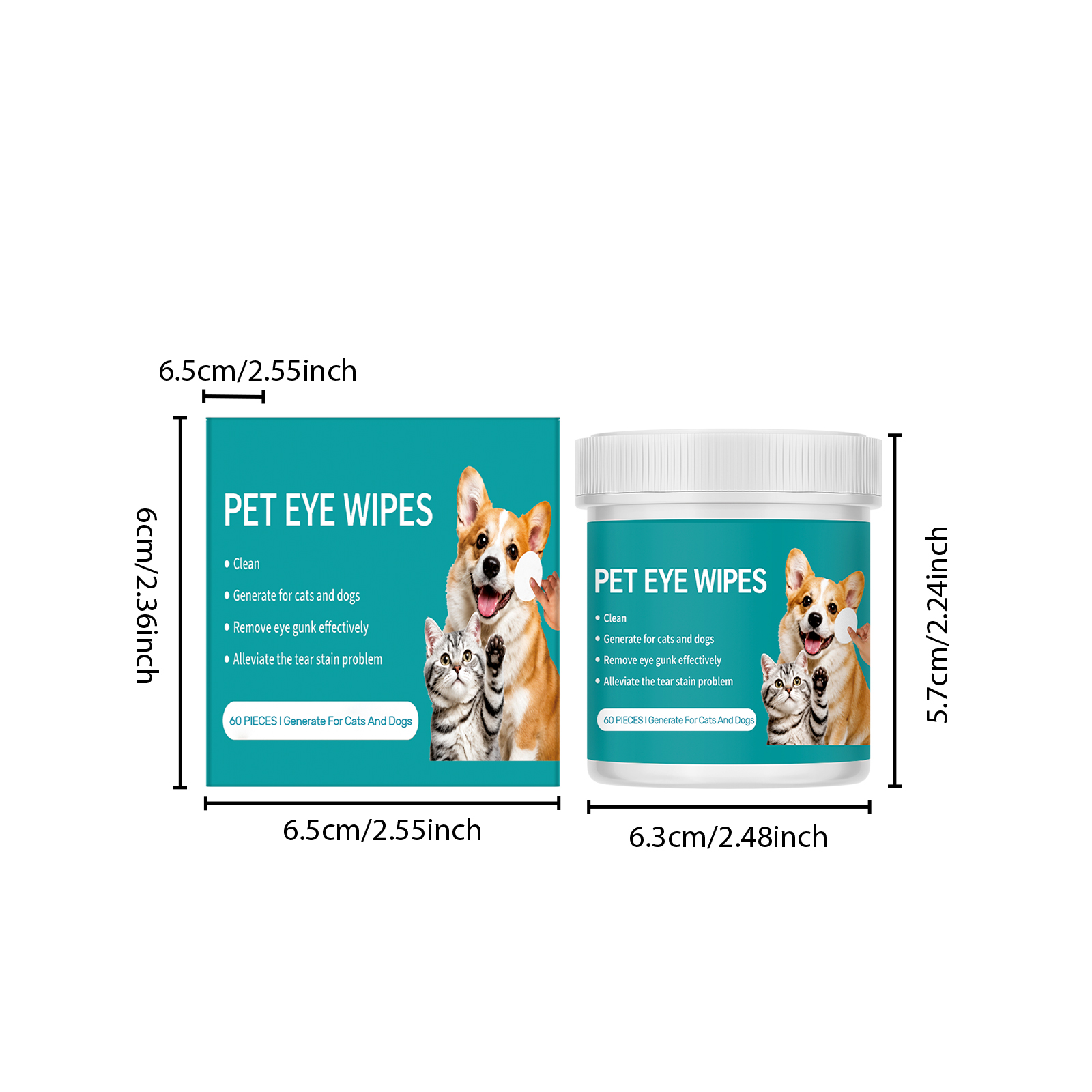 Pet Eye Wipes Soft Skin Friendly Clean Eye Care Daily Mild For Multiple Pets Use