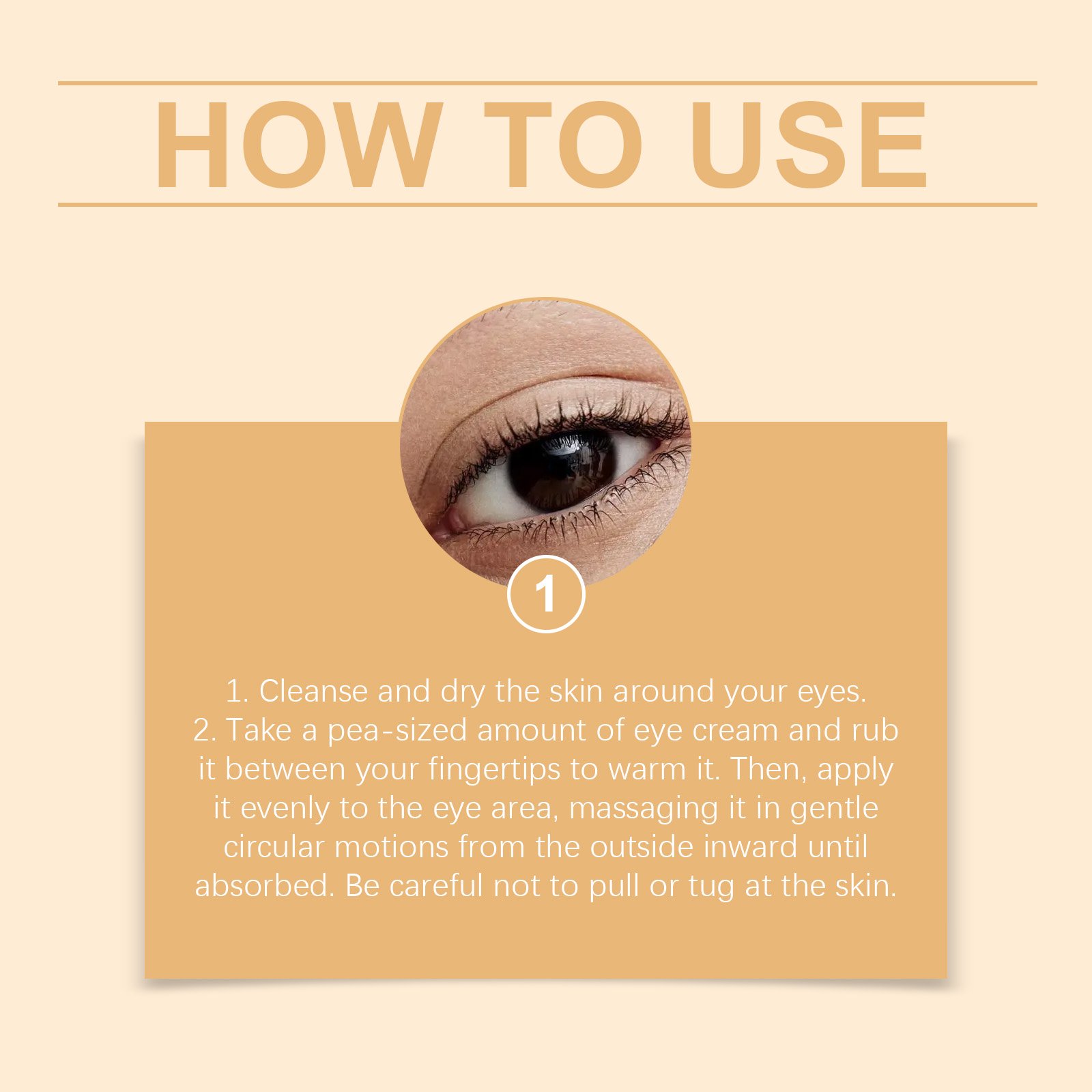 Mild Moisturizing Eye Cream Refreshing Silky Smooth Easy Glide Deep Penetrating Nourish Periocular Skin Daily Eye Care