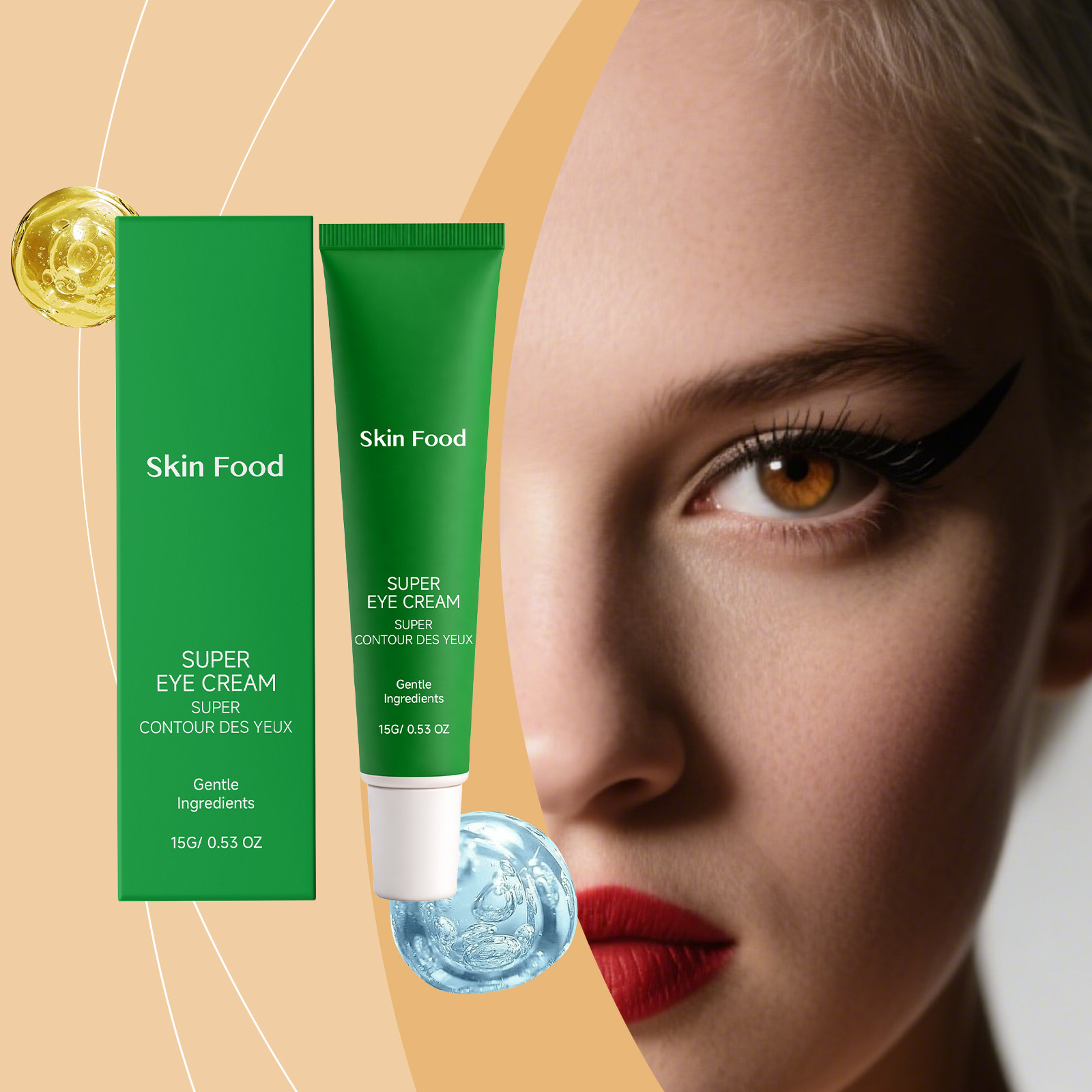 Mild Moisturizing Eye Cream Refreshing Silky Smooth Easy Glide Deep Penetrating Nourish Periocular Skin Daily Eye Care