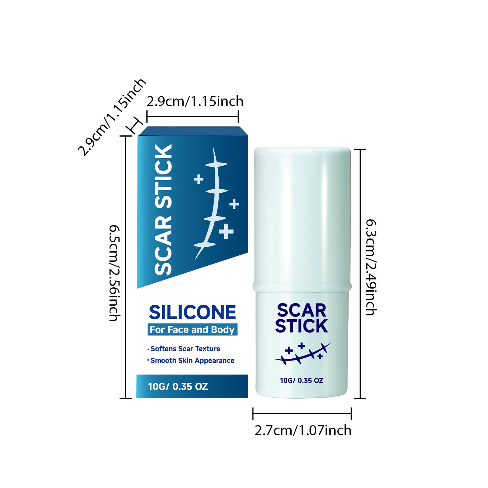 Scar Soothing Stick Hydrating Moisturizing Mild Fast Absorbing Elastic Smooth Skin Body Care Lotion For Daily Skin Maintenance