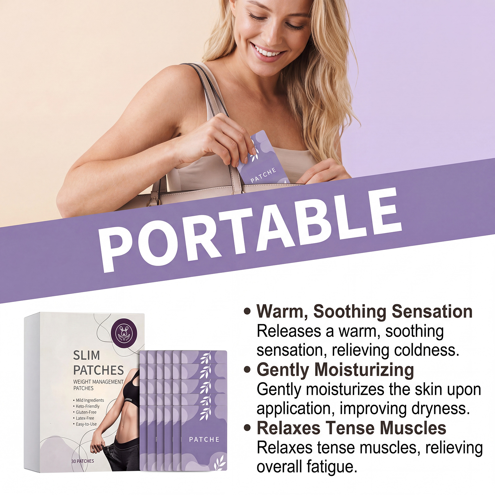 Body Care Patch Non Woven Fabric Light Soft Skin Friendly Constant Temperature All Night Comfortable Sleep Refreshing Body Night Care