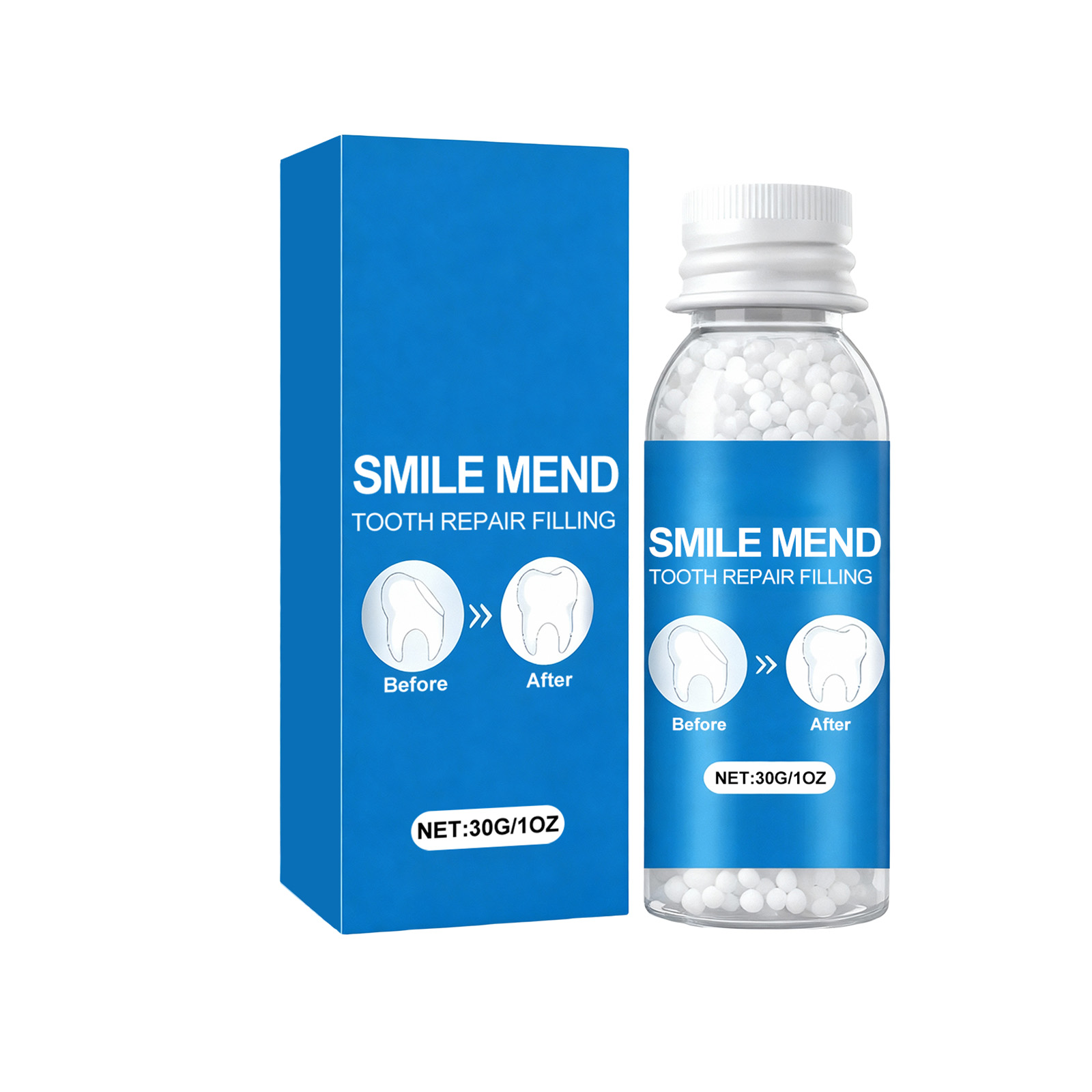 Solid Dental Gum Plastic Adjustable Comfortable Fit Natural Look Beautiful Modification Oral Temporary False Teeth Decoration