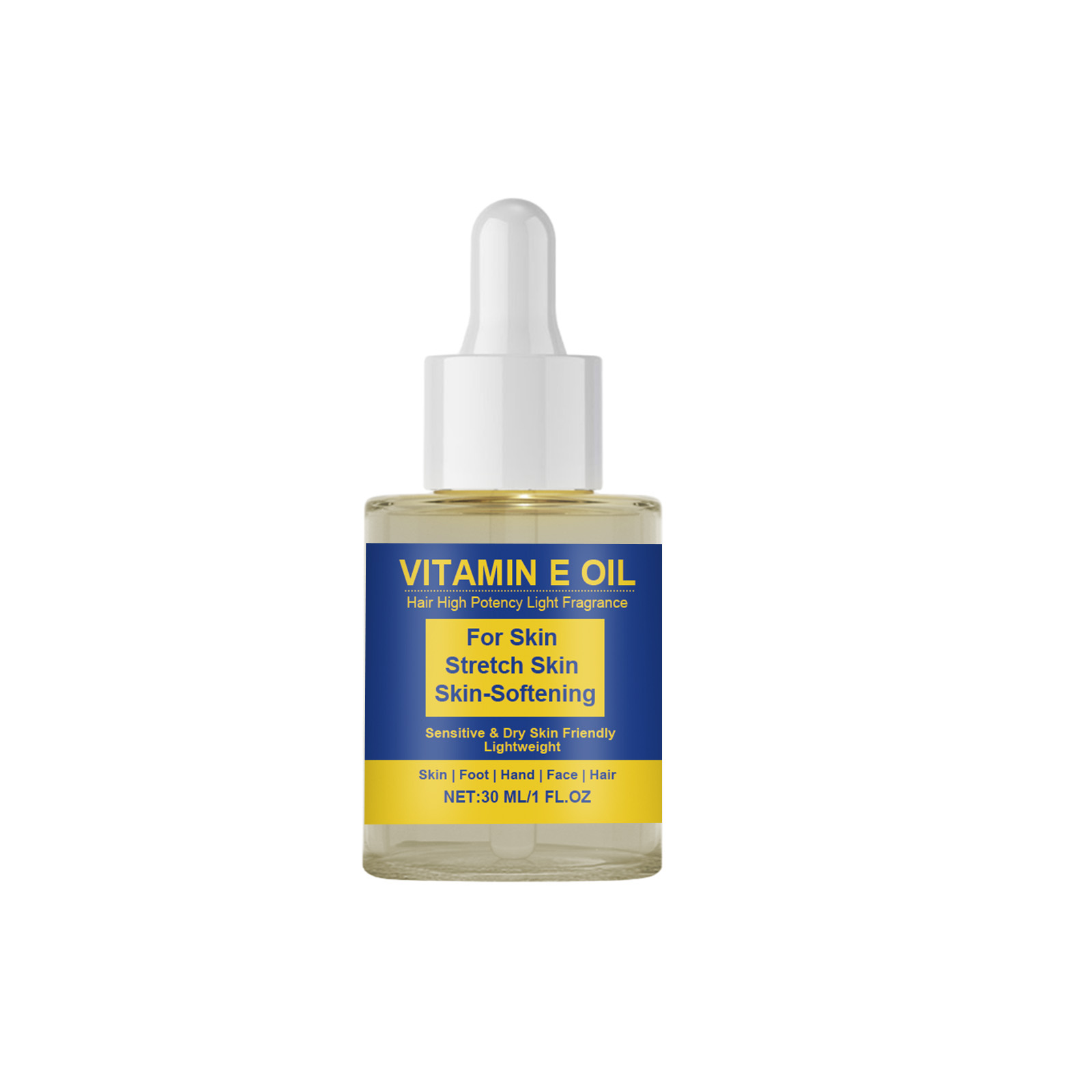 Vitamin E Oil Mild Hydrating Refreshing Moisturizing Daily Gentle Nourishing Face Hand Foot Skin Hair Care Liquid