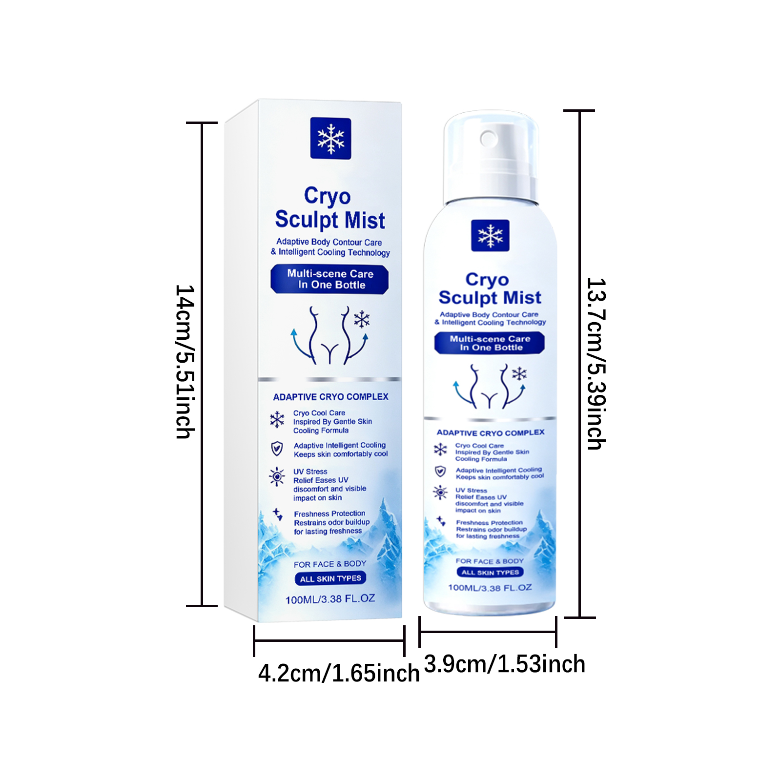 Skin Care Mist Summer Refreshing Comfortable Dual Use Face Body Daily Outdoor Gentle Hydrating