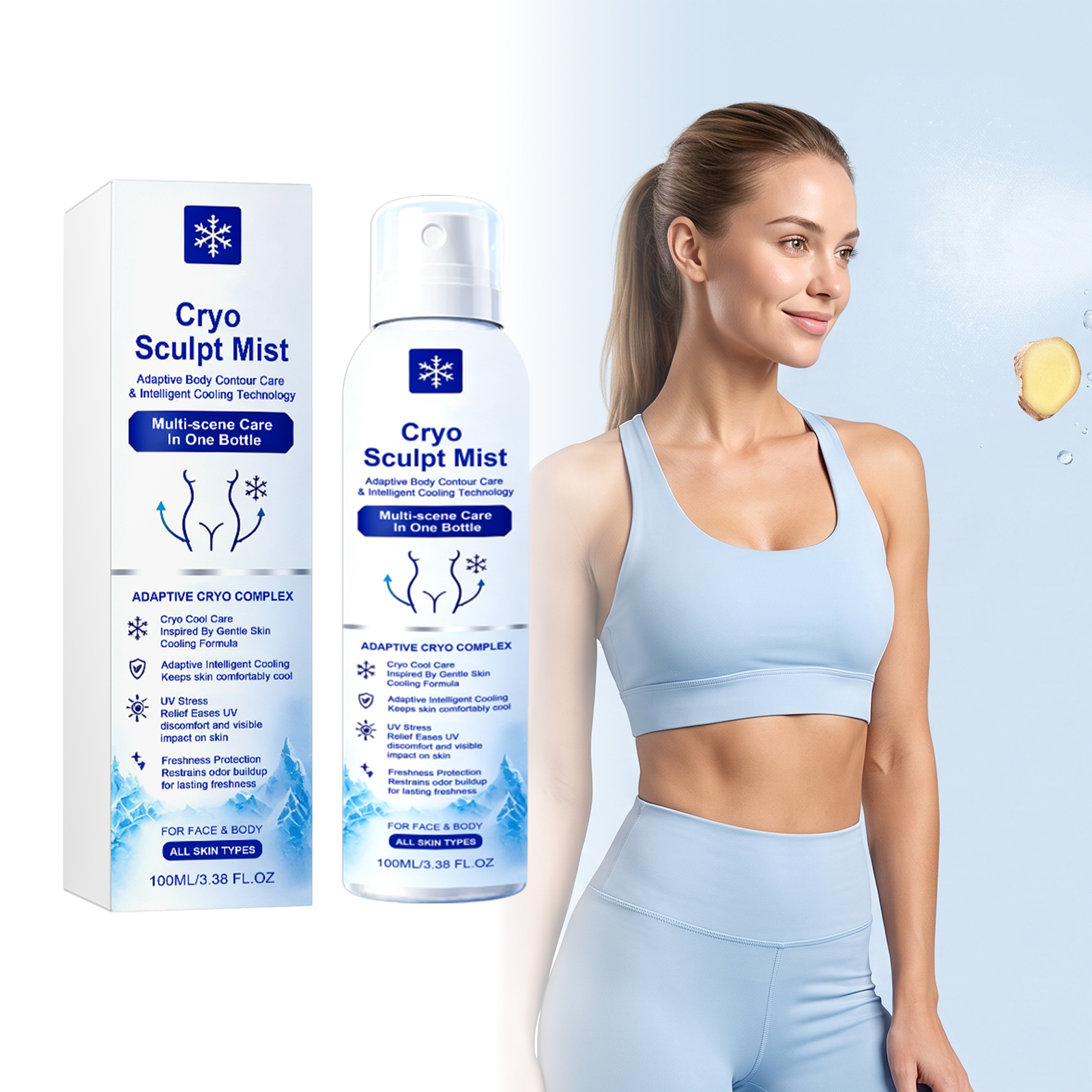 Skin Care Mist Summer Refreshing Comfortable Dual Use Face Body Daily Outdoor Gentle Hydrating