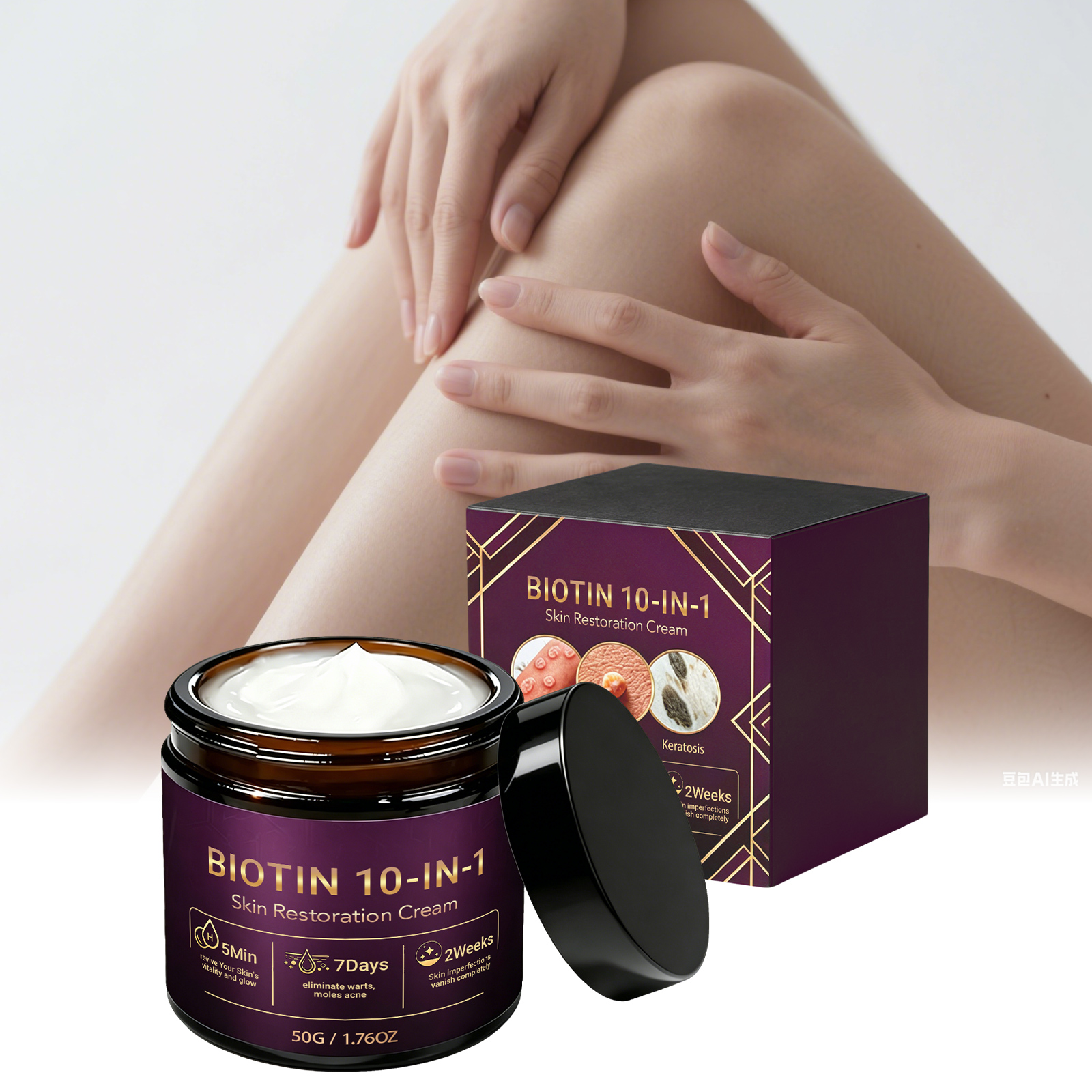 Skin Care Cream Infuses Plant Essences Gentle Skin Compatible Hydrate Moisturize Smooth Texture Light Non Greasy