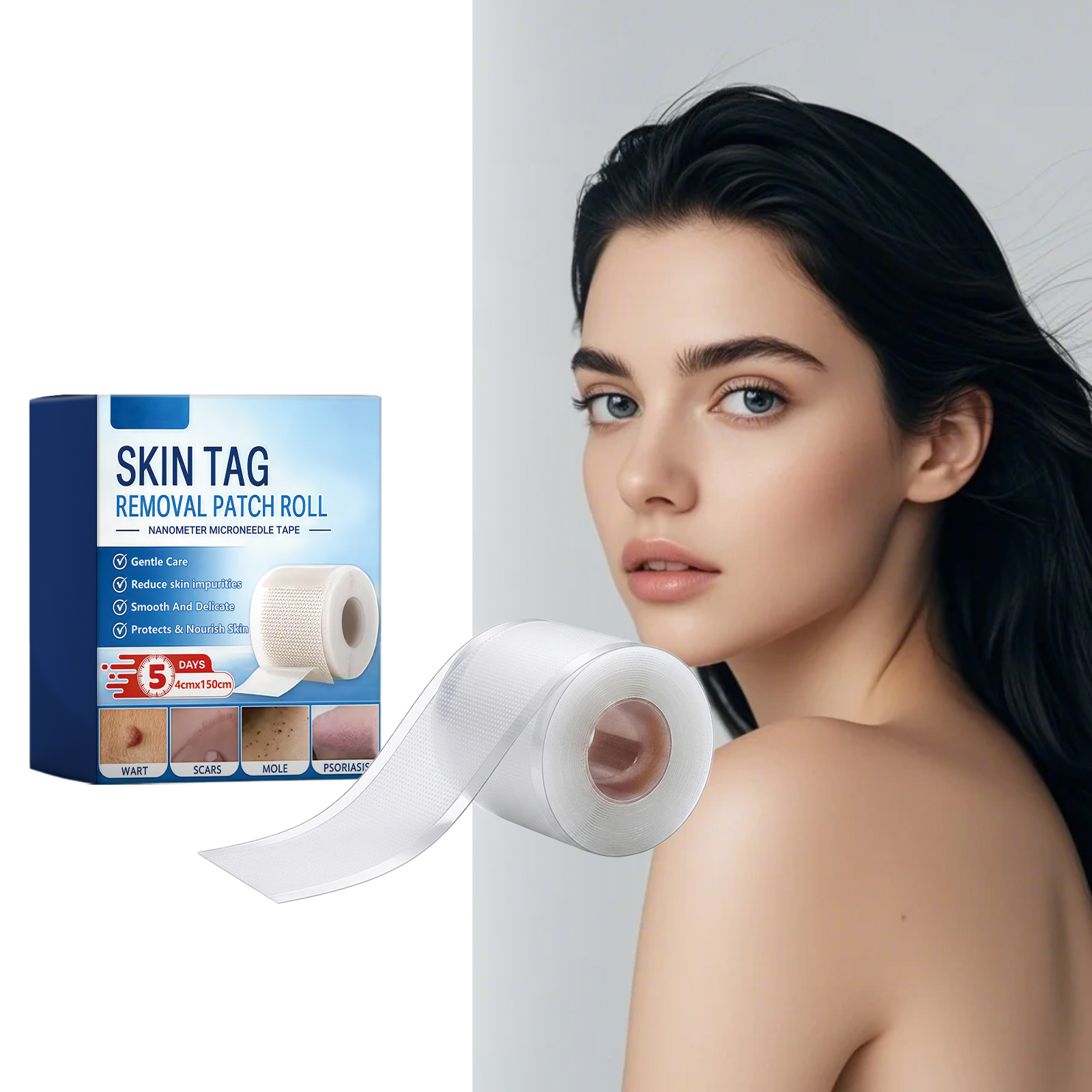 Skin Care Patch Mild Formula Smooth Comfort Clean Skin Moist Soft Daily External