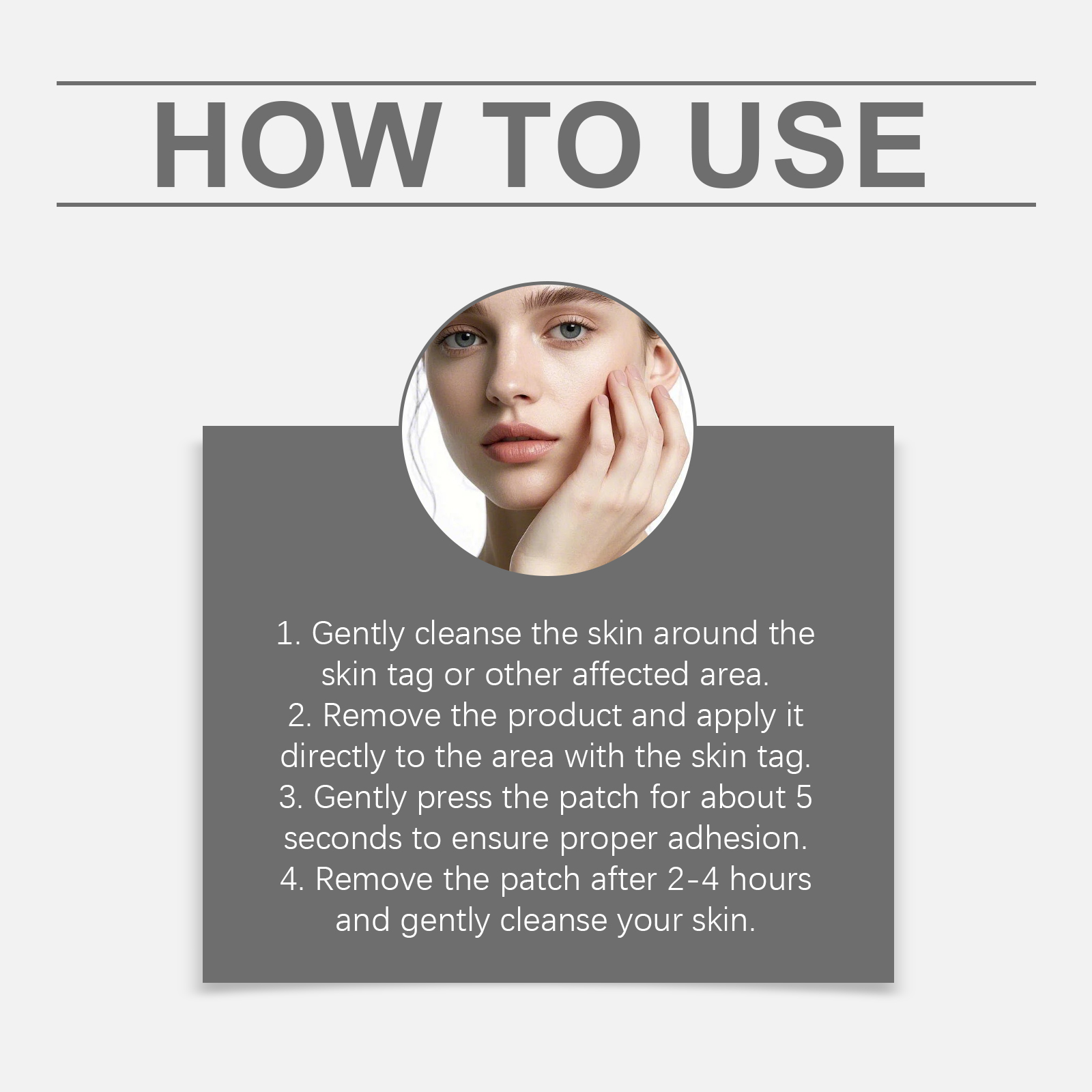 Skin Care Patch Mild Formula Smooth Comfort Clean Skin Moist Soft Daily External
