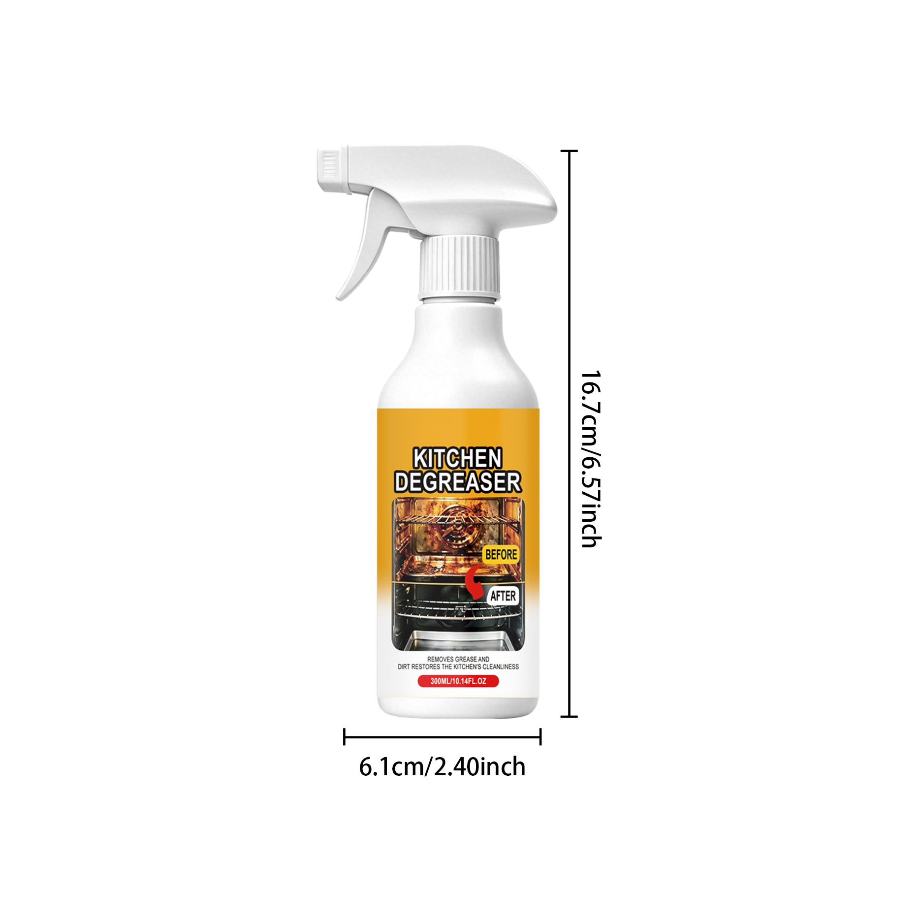 Kitchen Grease Cleaner Household Shining Renewing Purifier Stove Range Hood Countertop Surface Remove Heavy Dirt