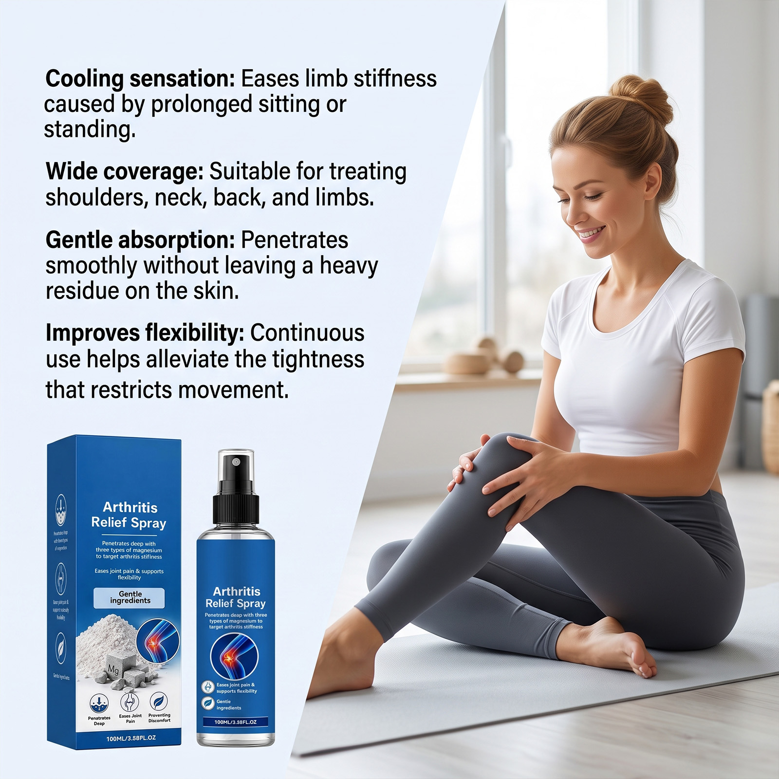 Body Care Spray Soft Mild Relieve Sore Tense Muscles Ease Stiff Joints Daily Body Maintenance