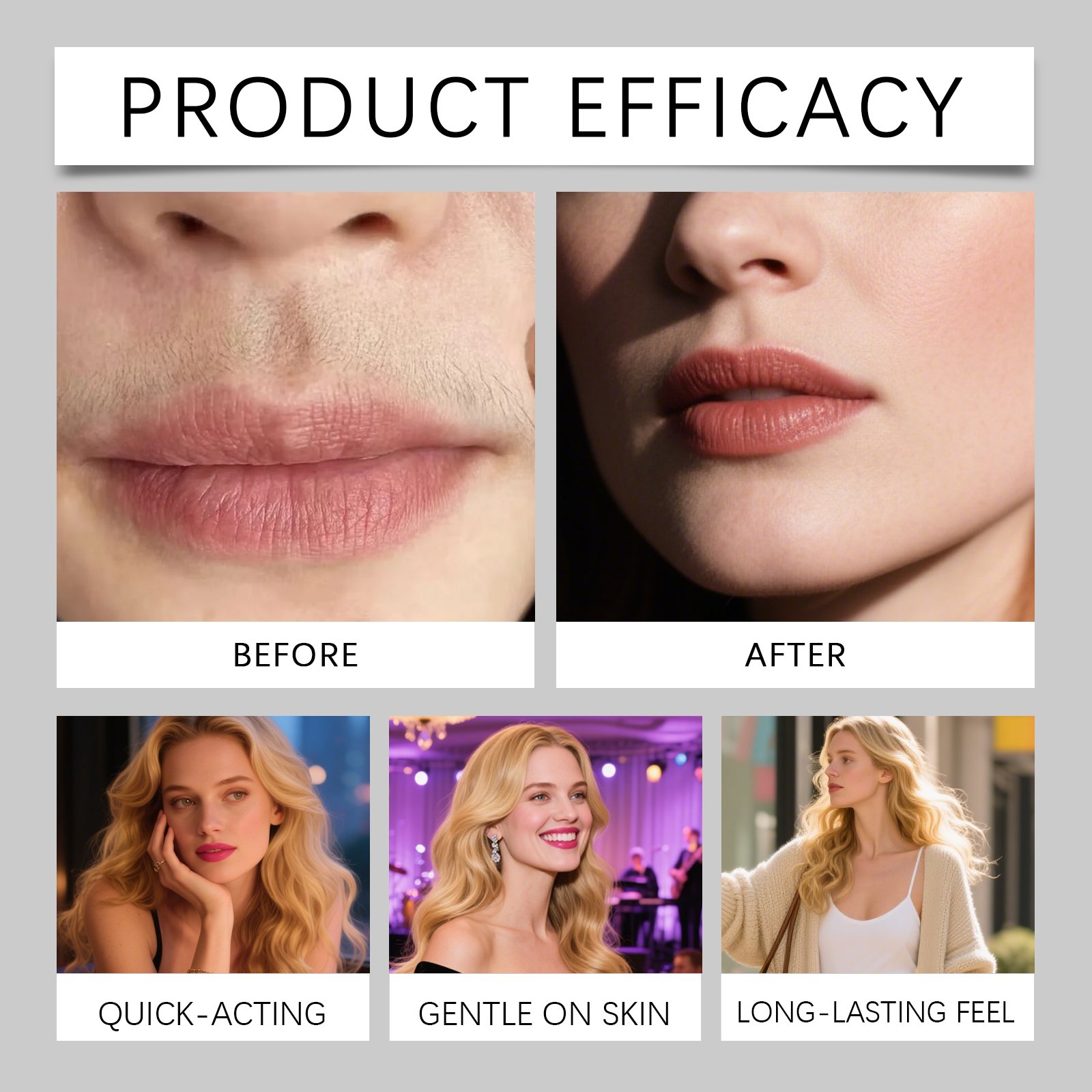 Facial Hair Removal Cream Mild Formula Clean Refreshing Non Sticky Care Smooth Skin Face Fuzz