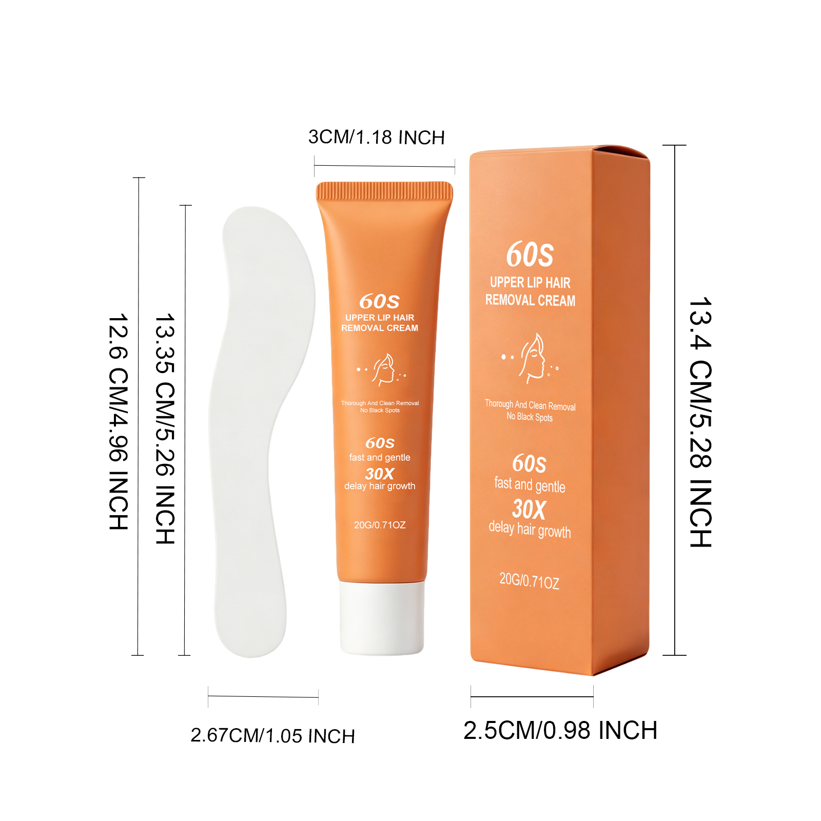Facial Hair Removal Cream Mild Formula Clean Refreshing Non Sticky Care Smooth Skin Face Fuzz