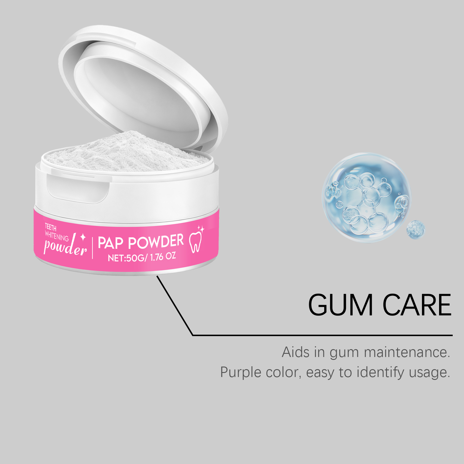 Tooth Powder Brighten Repair Enamel Whiten Clean Teeth Reduce Oral Odor Daily Care