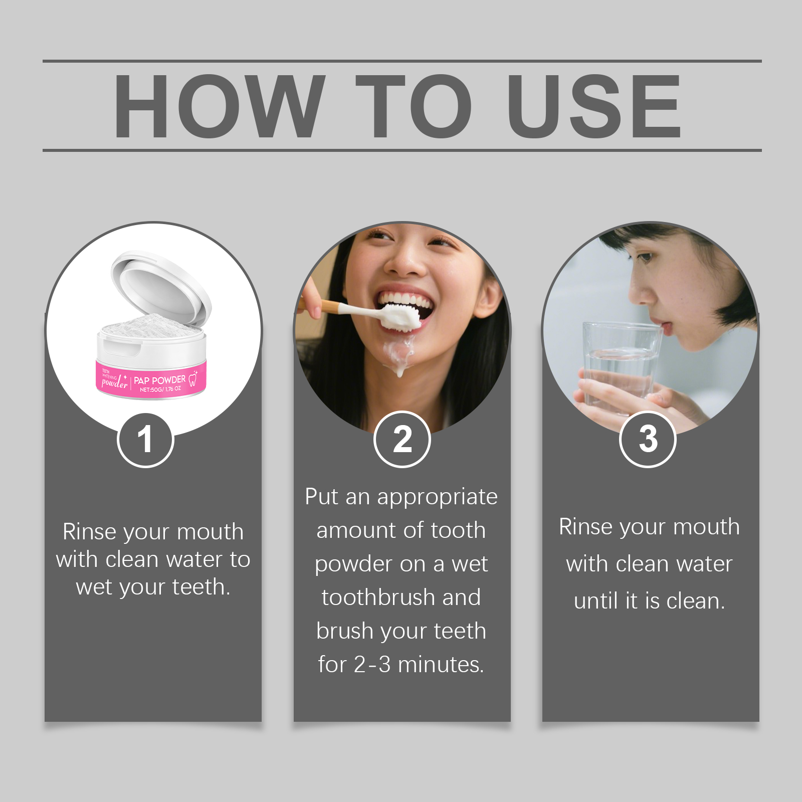 Tooth Powder Brighten Repair Enamel Whiten Clean Teeth Reduce Oral Odor Daily Care